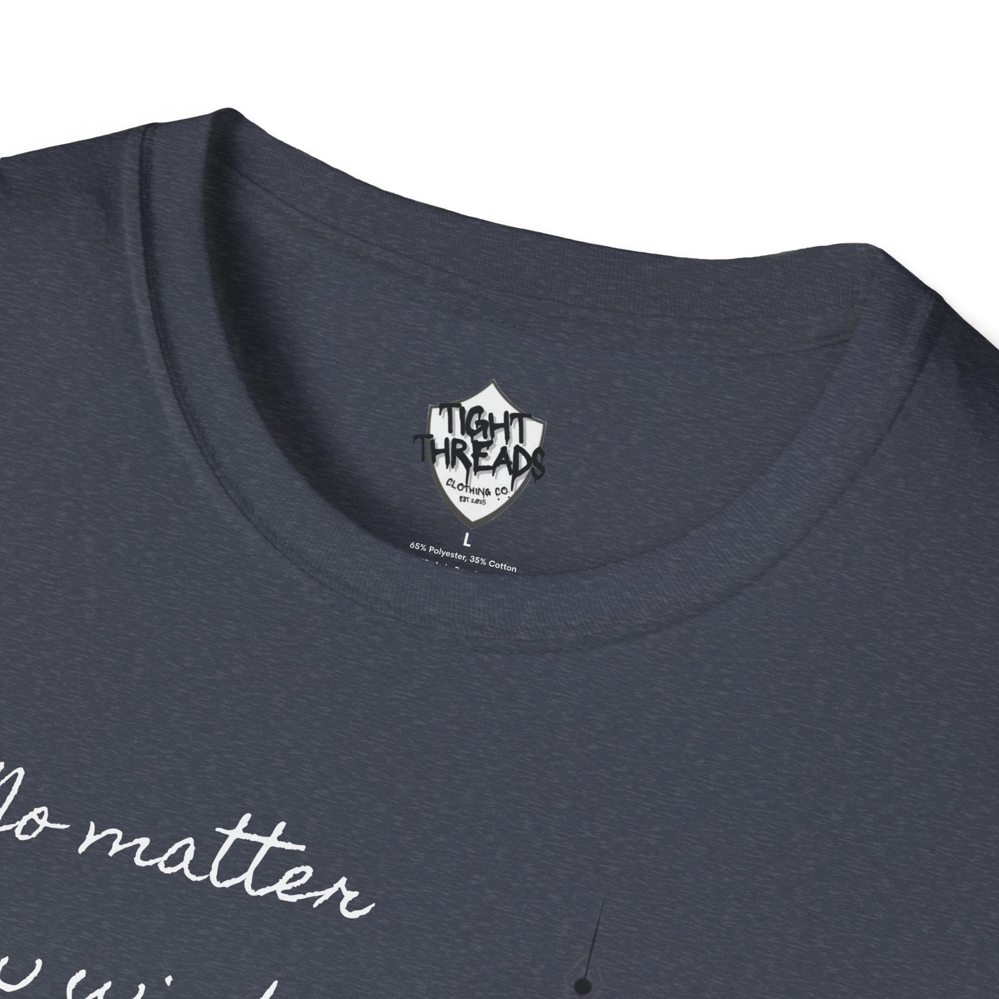 Samurai Unalome Inspirational Quote T-Shirt, Motivational Tee, Unique Graphic Shirt, Gift for Friends, Casual Wear, Unisex Softstyle Tee