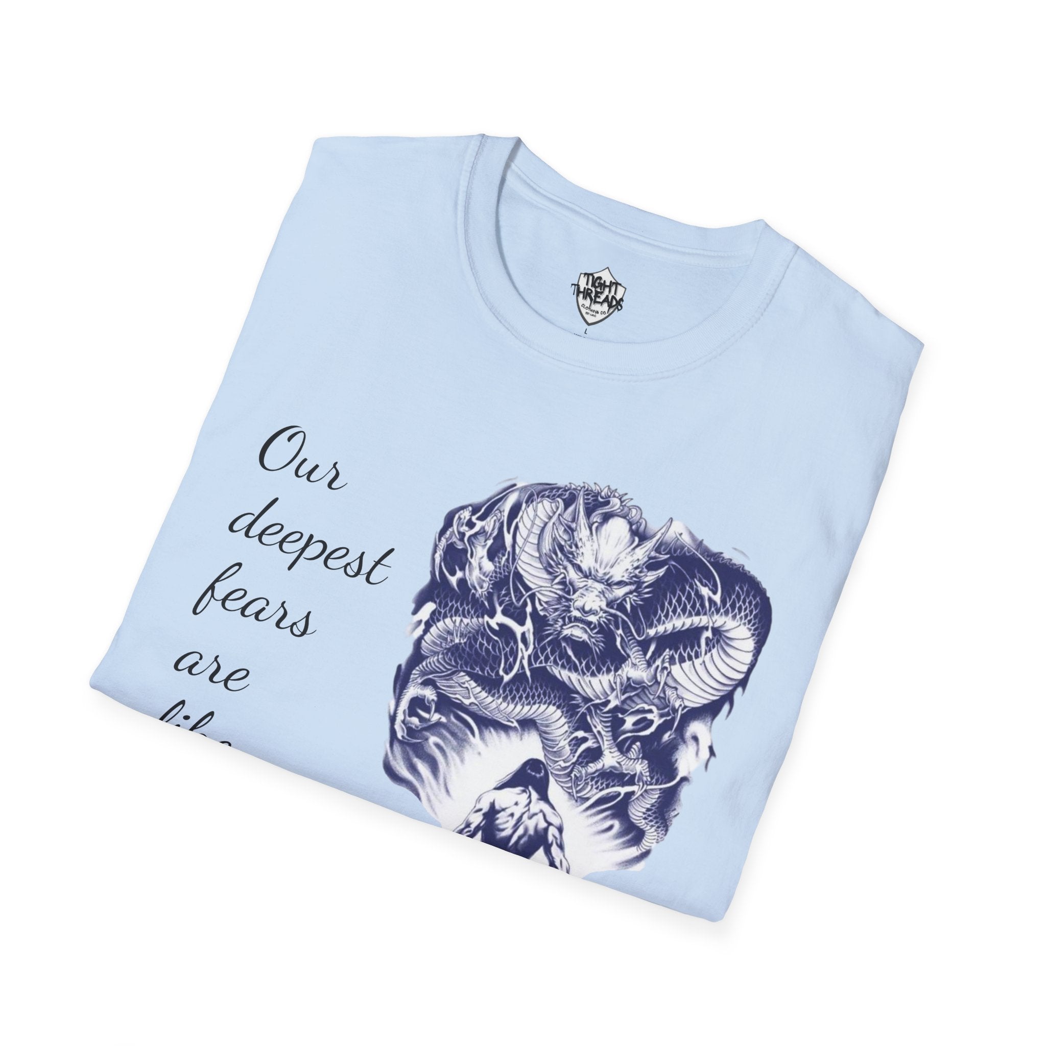 Unisex T-Shirt, Inner Alchemy, Dragon Quote Tee, Graphic Tee, Spiritual Shirt, Inspirational Clothing