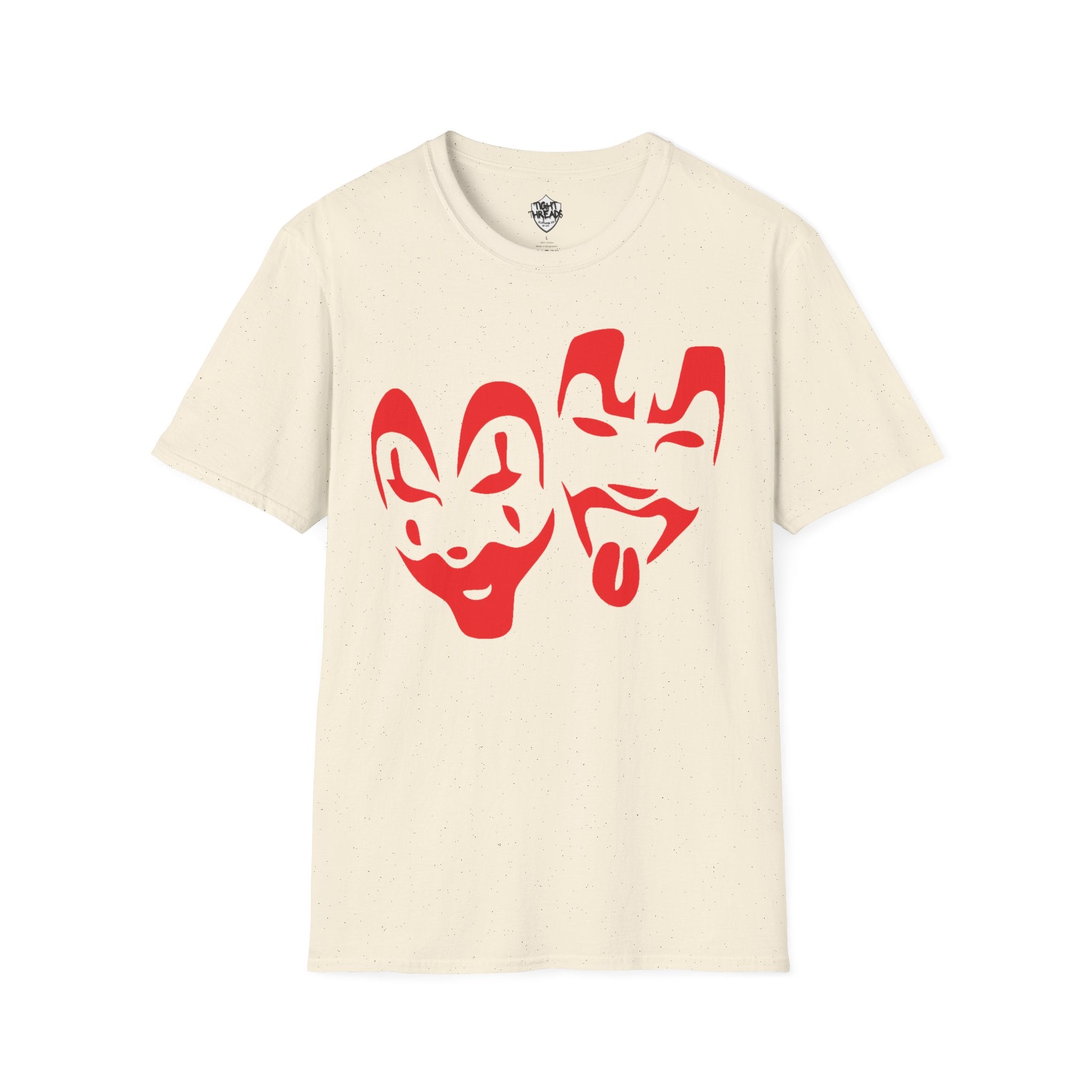 Red Juggalo Faces T-Shirt | Clown Theater Graphic
