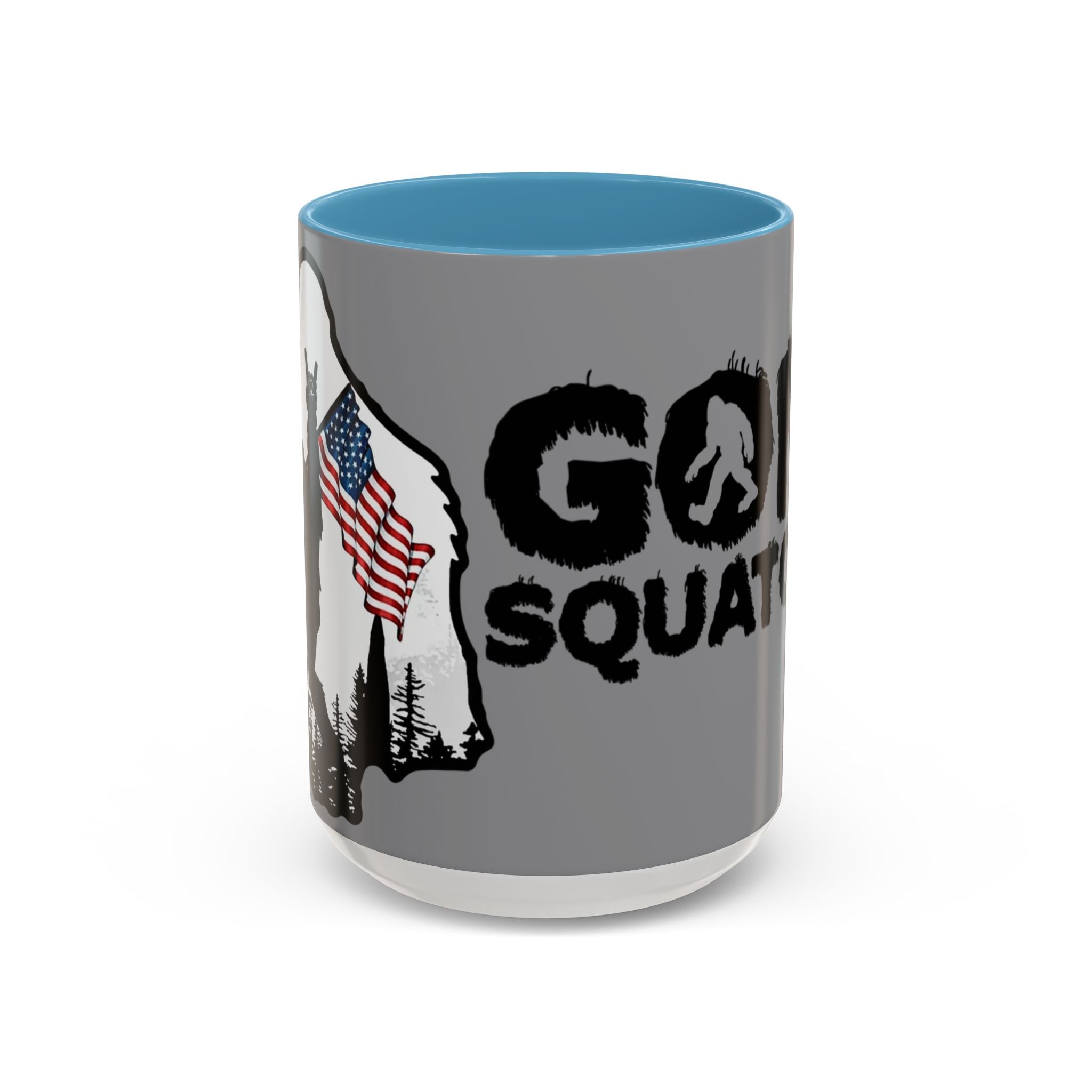 Gone Squatchin Patriotic Bigfoot Mug | Accent Coffee Mug