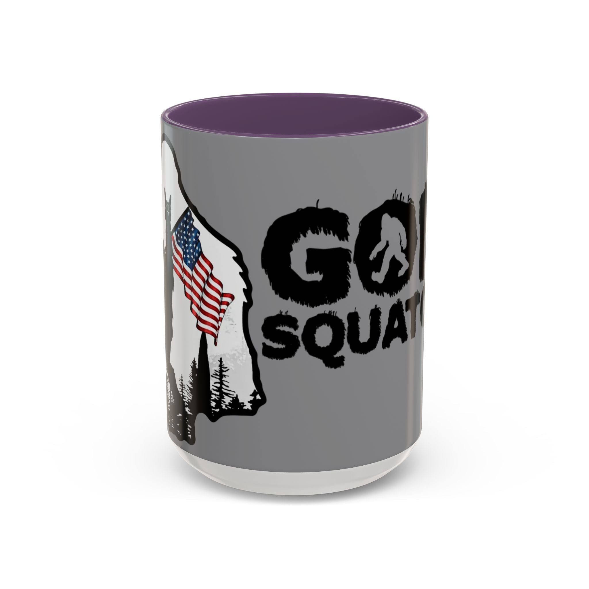 Gone Squatchin Patriotic Bigfoot Mug | Accent Coffee Mug