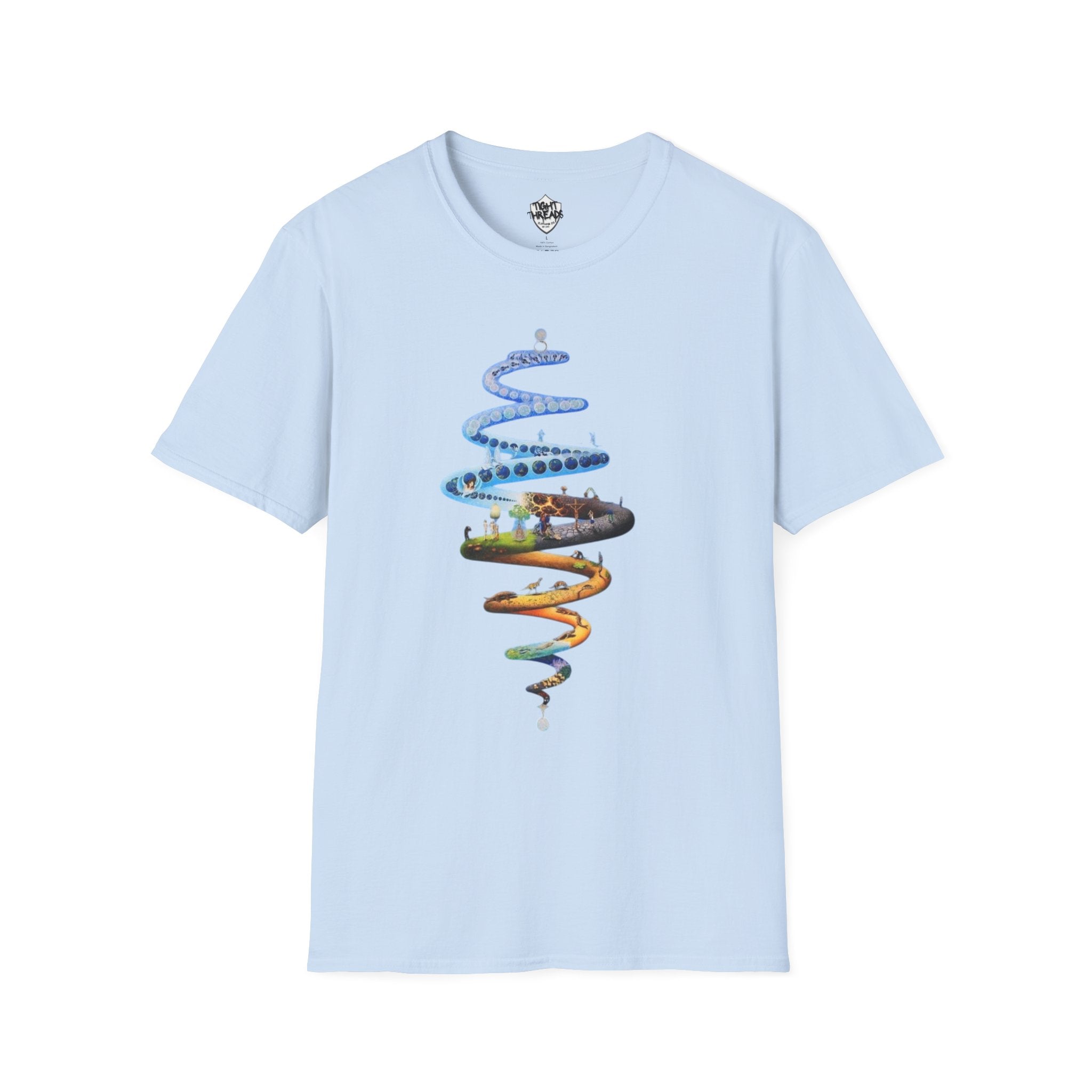 Spiral Life Unisex T-Shirt - Inspirational Design for Nature Lovers, Gift for Birthdays, Earth Day, Chill Vibes, Casual Wear, Graphic Tee