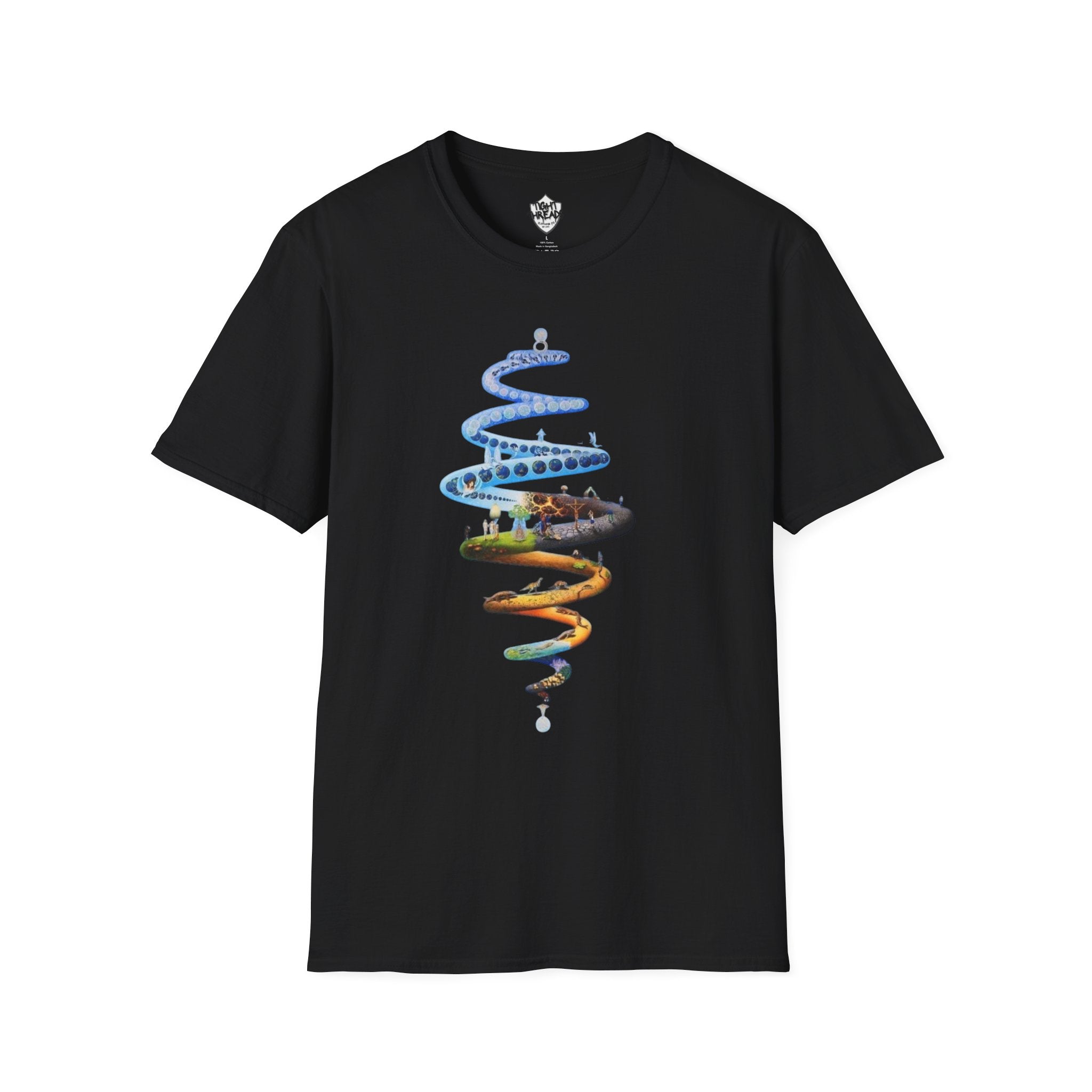 Spiral Life Unisex T-Shirt - Inspirational Design for Nature Lovers, Gift for Birthdays, Earth Day, Chill Vibes, Casual Wear, Graphic Tee