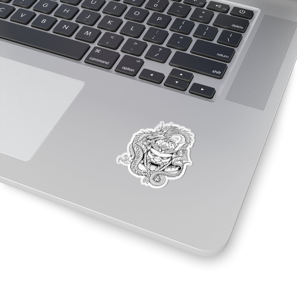 Dragon Warrior Kiss-Cut Stickers | Bold Art for Laptops, Journals, Skateboards, Gifts, and Decor