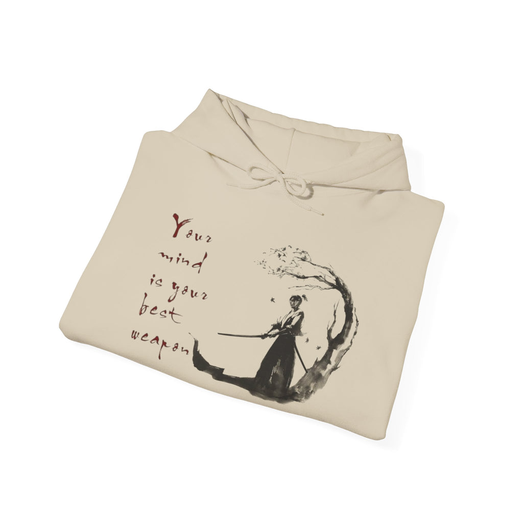 Dreamy Unisex Hoodie: 'Your Mind is Your Best Weapon', Cozy Layer for Relaxation, Perfect for Gifts, All Seasons, Adorned with Art, Unisex