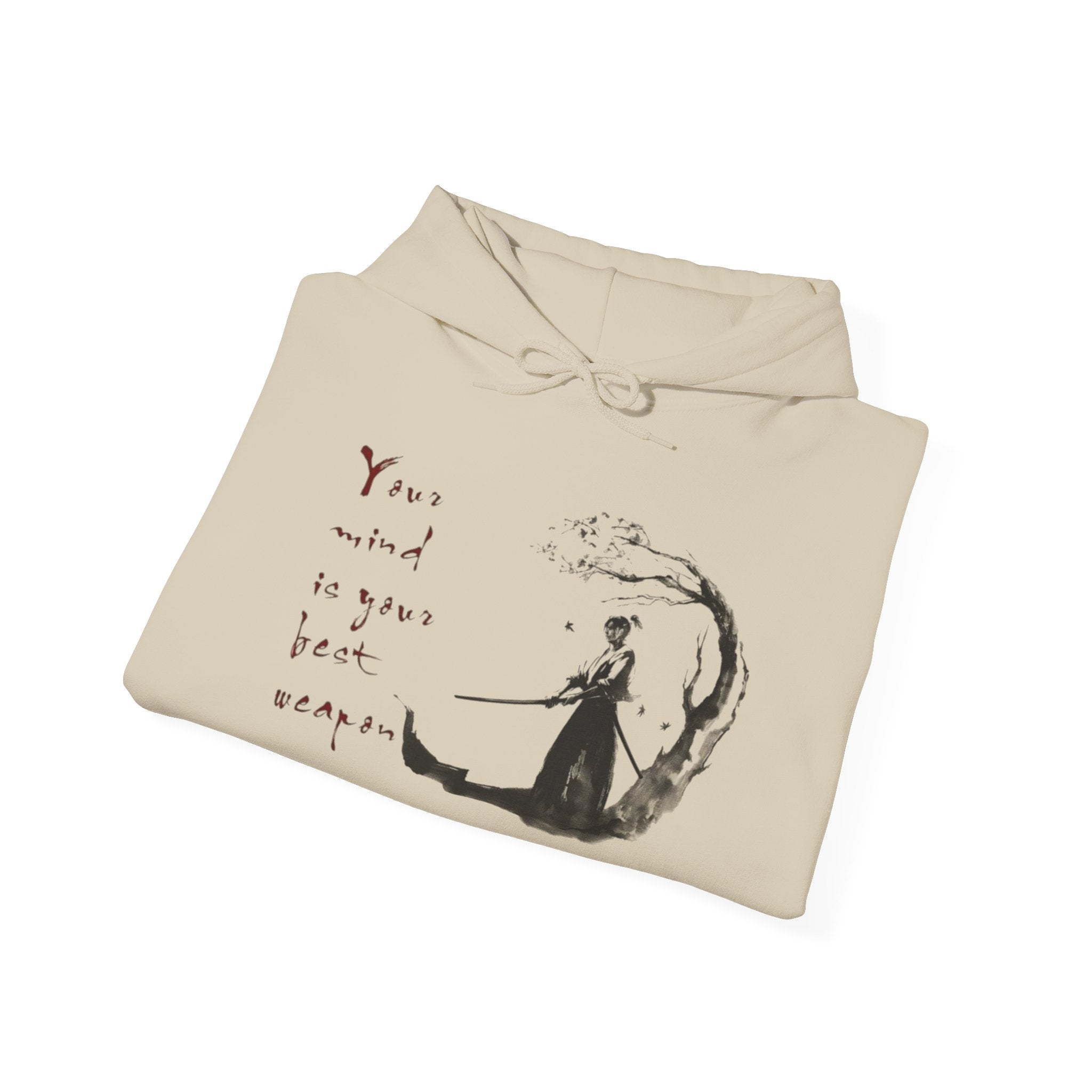 Dreamy Unisex Hoodie: 'Your Mind is Your Best Weapon', Cozy Layer for Relaxation, Perfect for Gifts, All Seasons, Adorned with Art, Unisex
