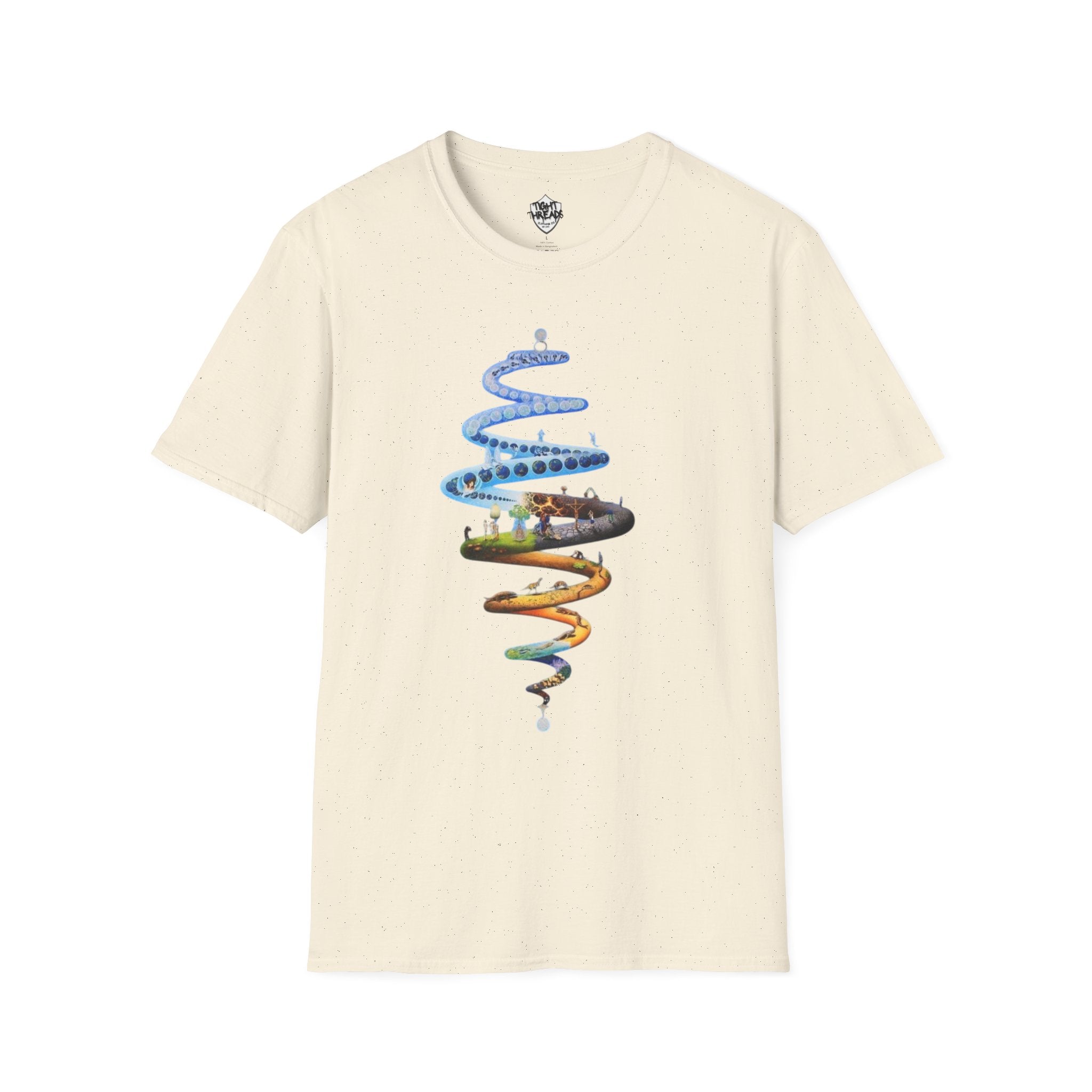 Spiral Life Unisex T-Shirt - Inspirational Design for Nature Lovers, Gift for Birthdays, Earth Day, Chill Vibes, Casual Wear, Graphic Tee
