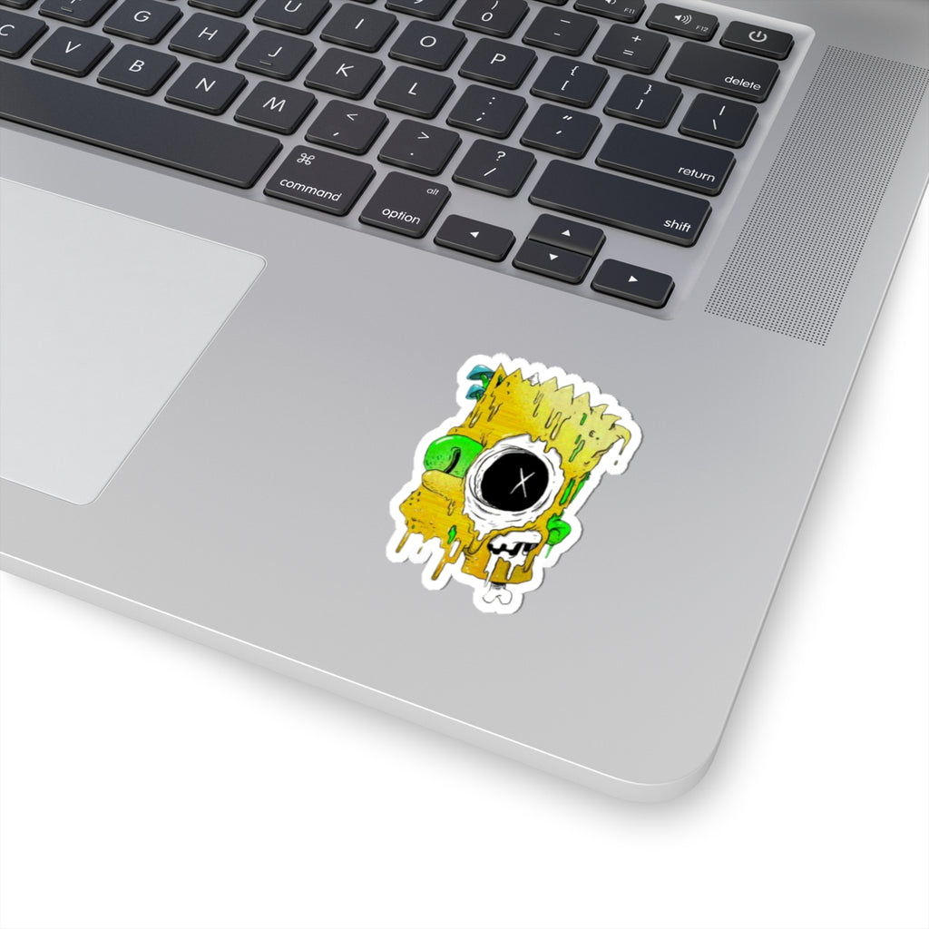 Melting Cartoon Skull sticker | Kiss-Cut Stickers