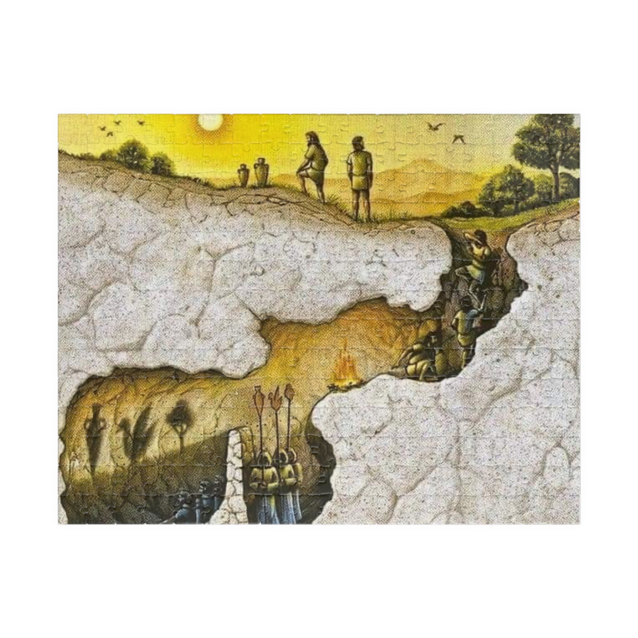 Plato's Cave Allegory Puzzle 252-piece Puzzle | Artistic Landscape Jigsaw