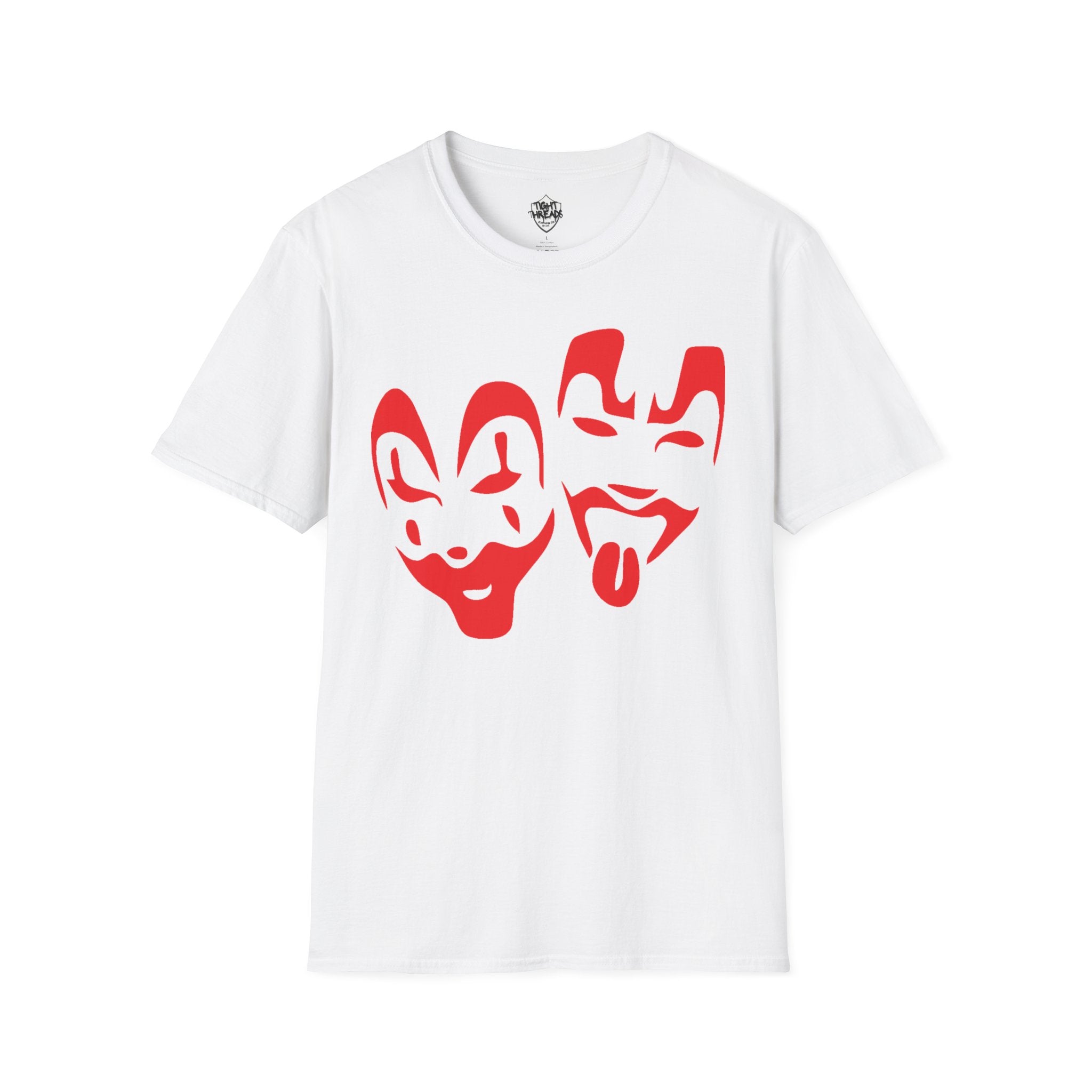 Red Juggalo Faces T-Shirt | Clown Theater Graphic