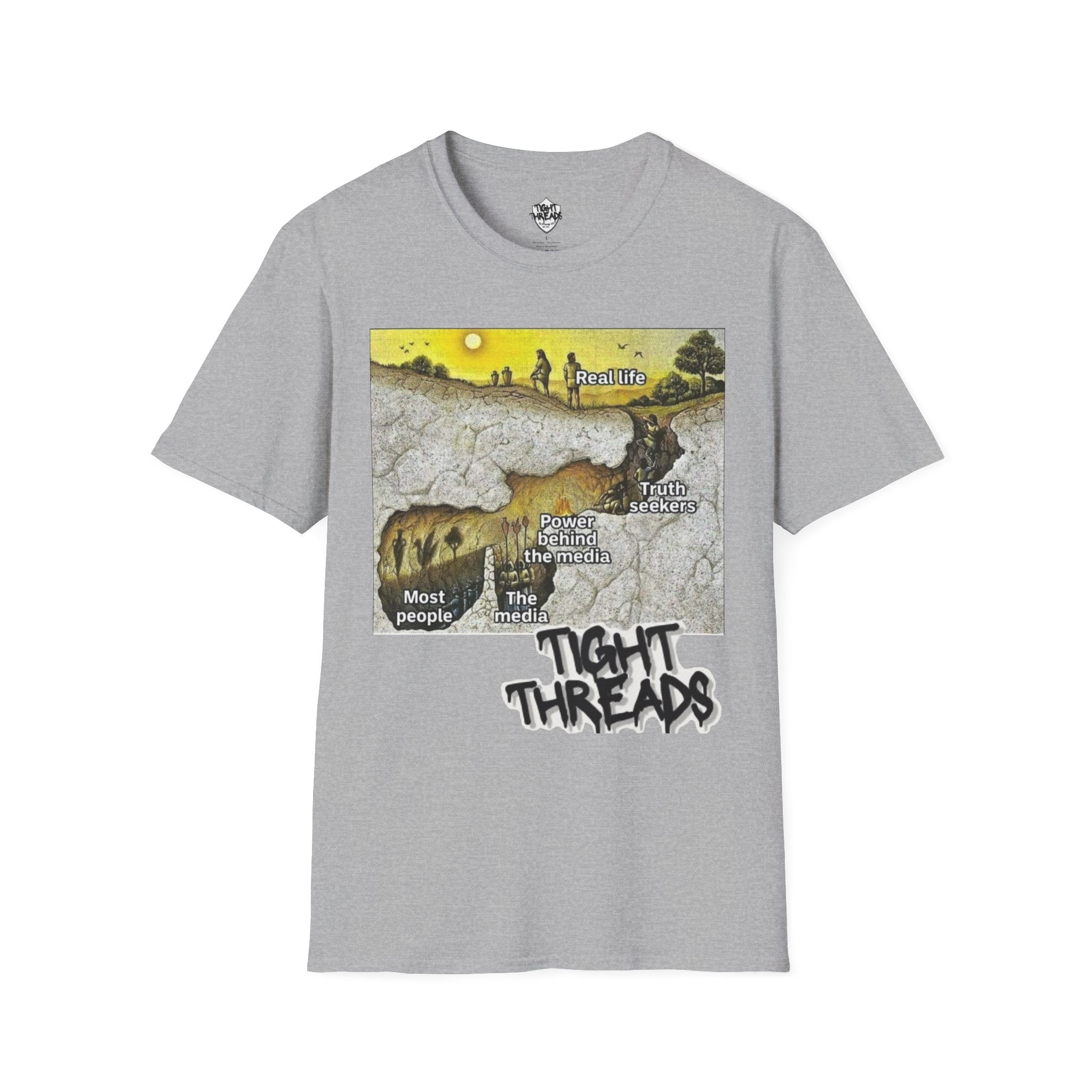 Plato's Cave T-Shirt - Comfortable, Motivational Apparel for Everyday Wear, Unique Gift Idea for Friends and Family, Positive [...]