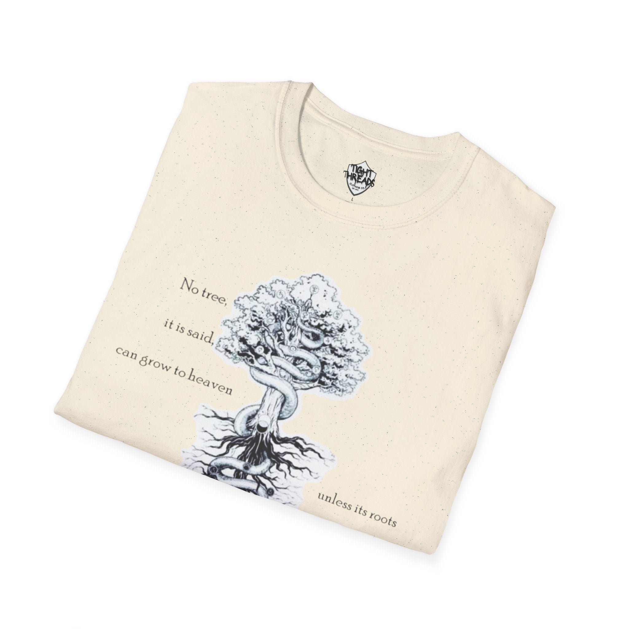 Carl Jung Quote Tees for Philosophers, Comfort Wear, Gift for Friends, Eco-Friendly Fashion, Tree Design Shirt