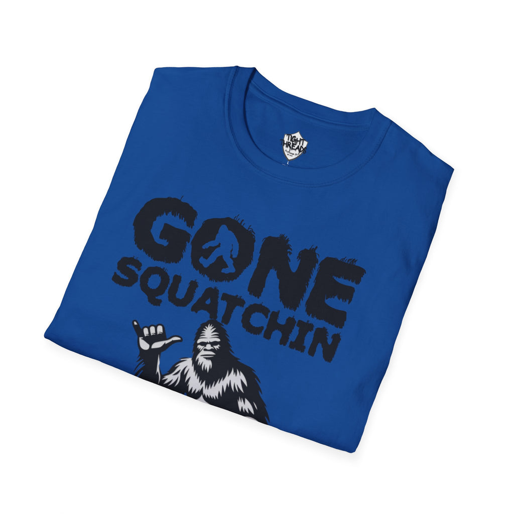 Gone Squatchin Bigfoot Graphic T-Shirt | Sasquatch Illustration