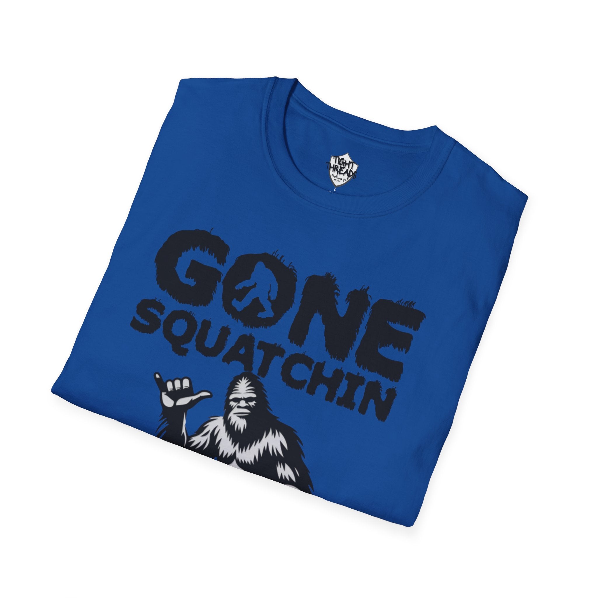 Gone Squatchin Bigfoot Graphic T-Shirt | Sasquatch Illustration