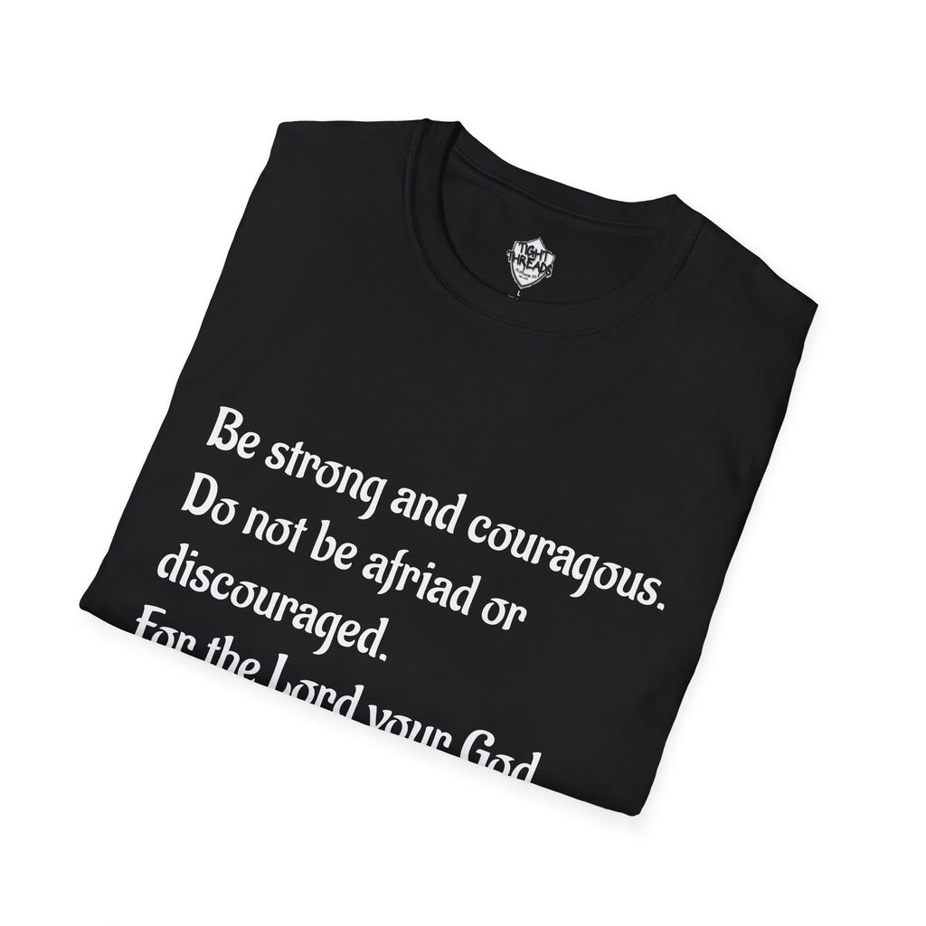 Inspirational Joshua 1:9 Bible Verse T-Shirt, Unisex Motivational Tee, Faith-Based Gift, Religious Apparel, Encouragement Top