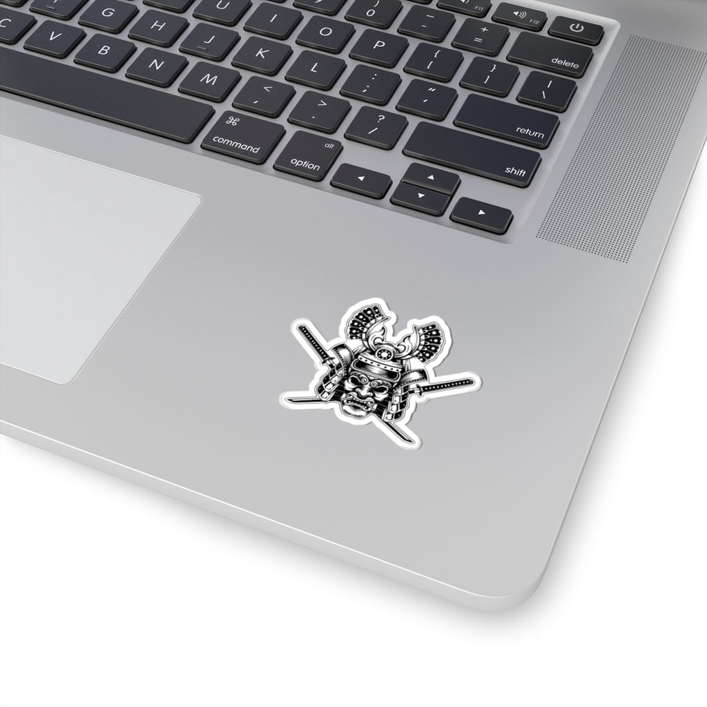 Samurai Warrior Kiss-Cut Stickers, Bold Decor, Laptop Stickers, Unique Gifts for Enthusiasts, Art Stickers for Journals, Cool Wall Art