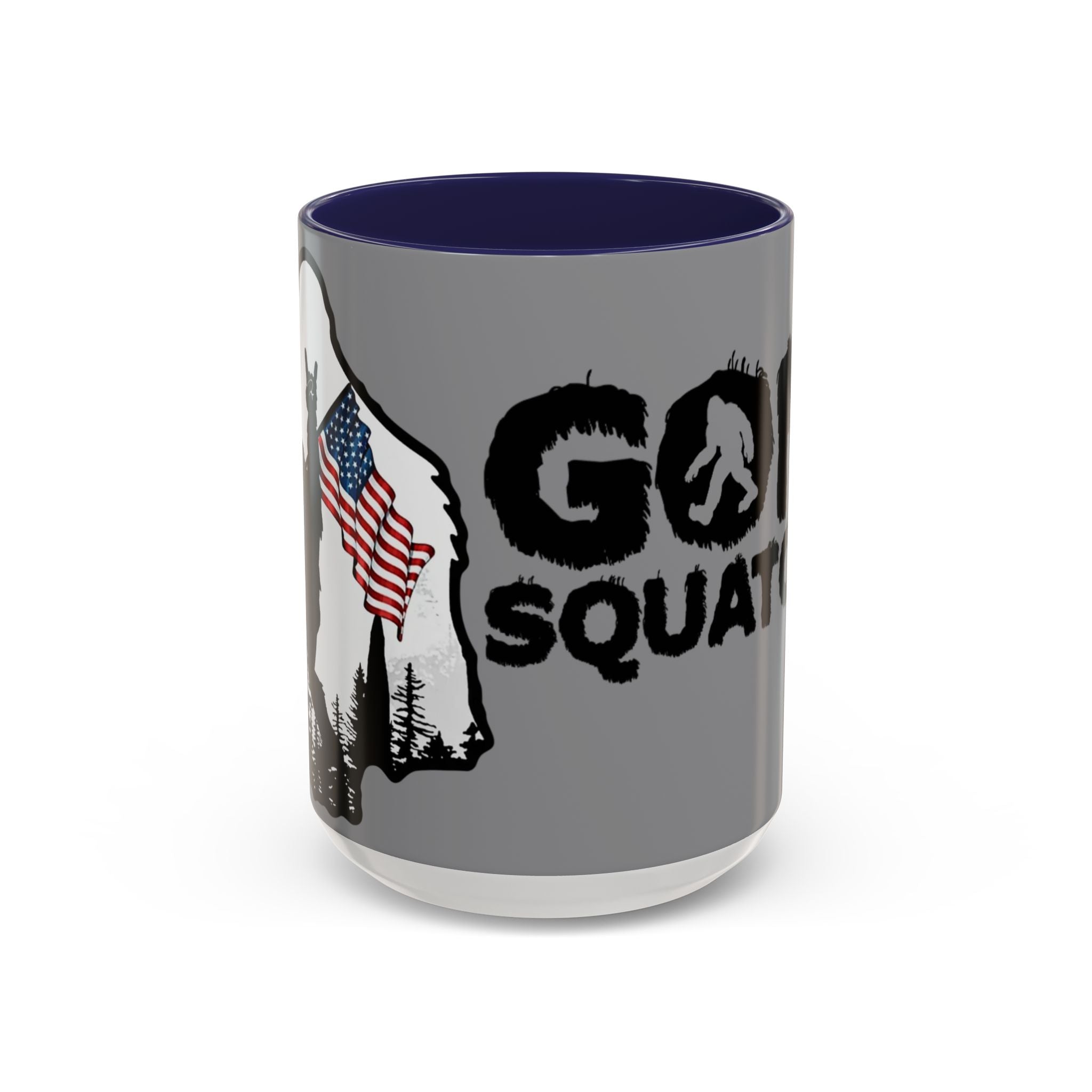 Gone Squatchin Patriotic Bigfoot Mug | Accent Coffee Mug