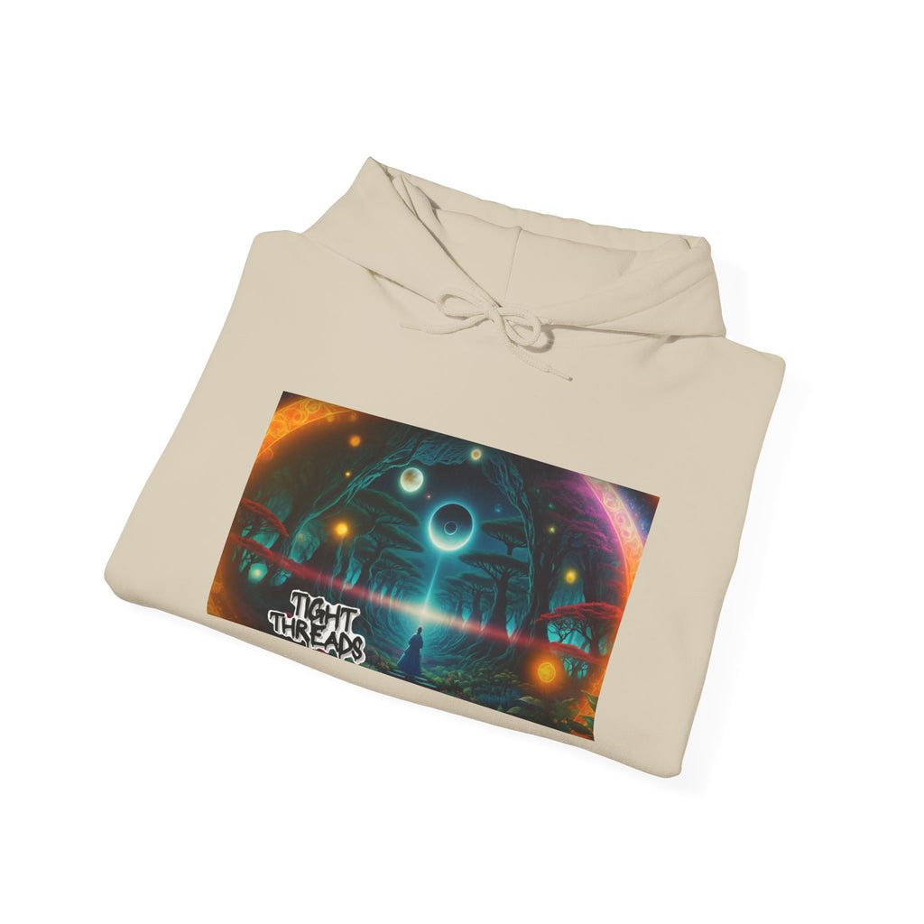 Galactic Dream Unisex Hooded Sweatshirt, Cosmic Art Hoodie, Stylish Casual Wear, Perfect for Sci-Fi Fans, Gift for Stargazers