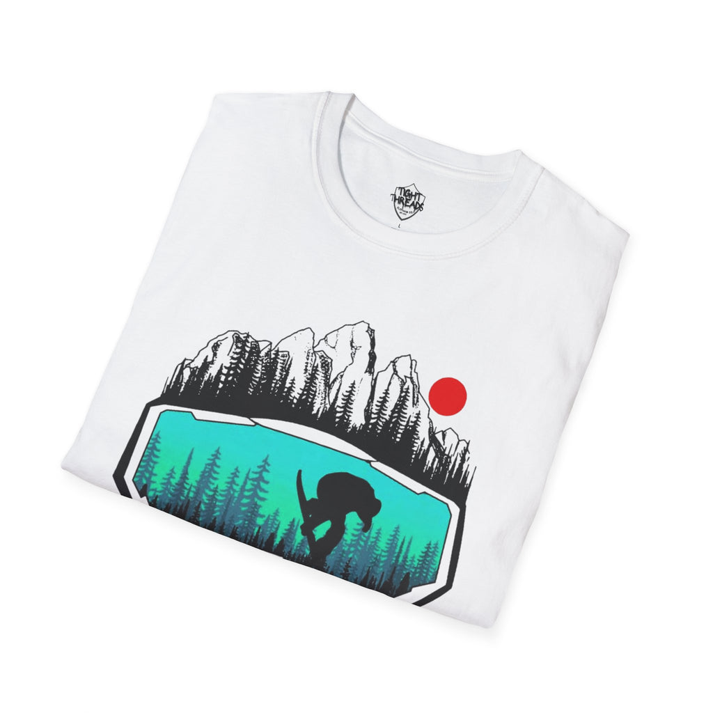 Snowboard Skull T-Shirt - Cool Adventure Graphic Tee for Outdoor Enthusiasts, Summer Festivals, Gift for Him/Her, Casual Wear, Nature tee