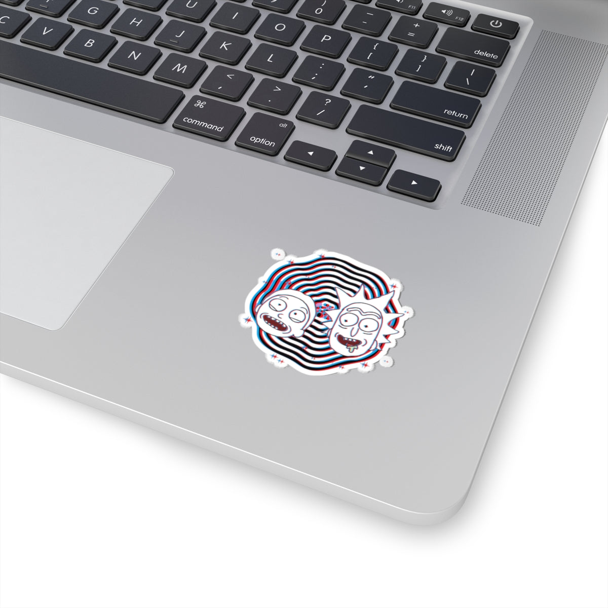 Rick and Morty Glitch Faces Kiss-Cut Stickers | Vinyl Sticker
