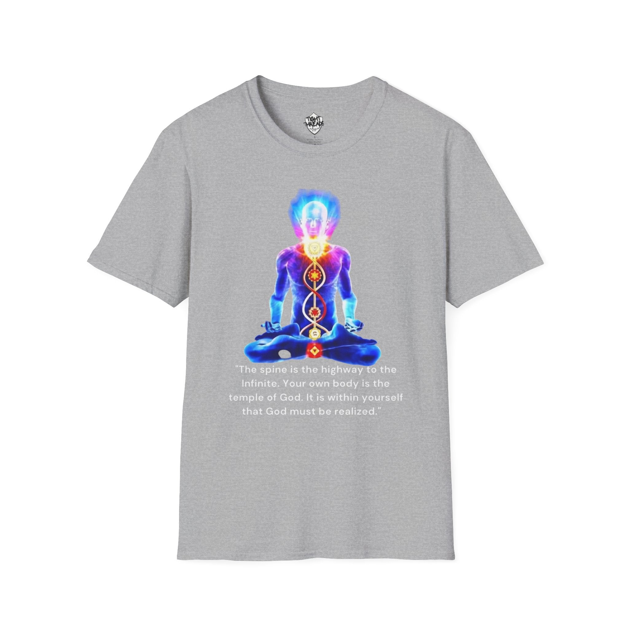 Meditation Inspired Unisex T-Shirt, Spiritual Apparel, Mindfulness Gift, Yoga Wear, Chakra Healing Top