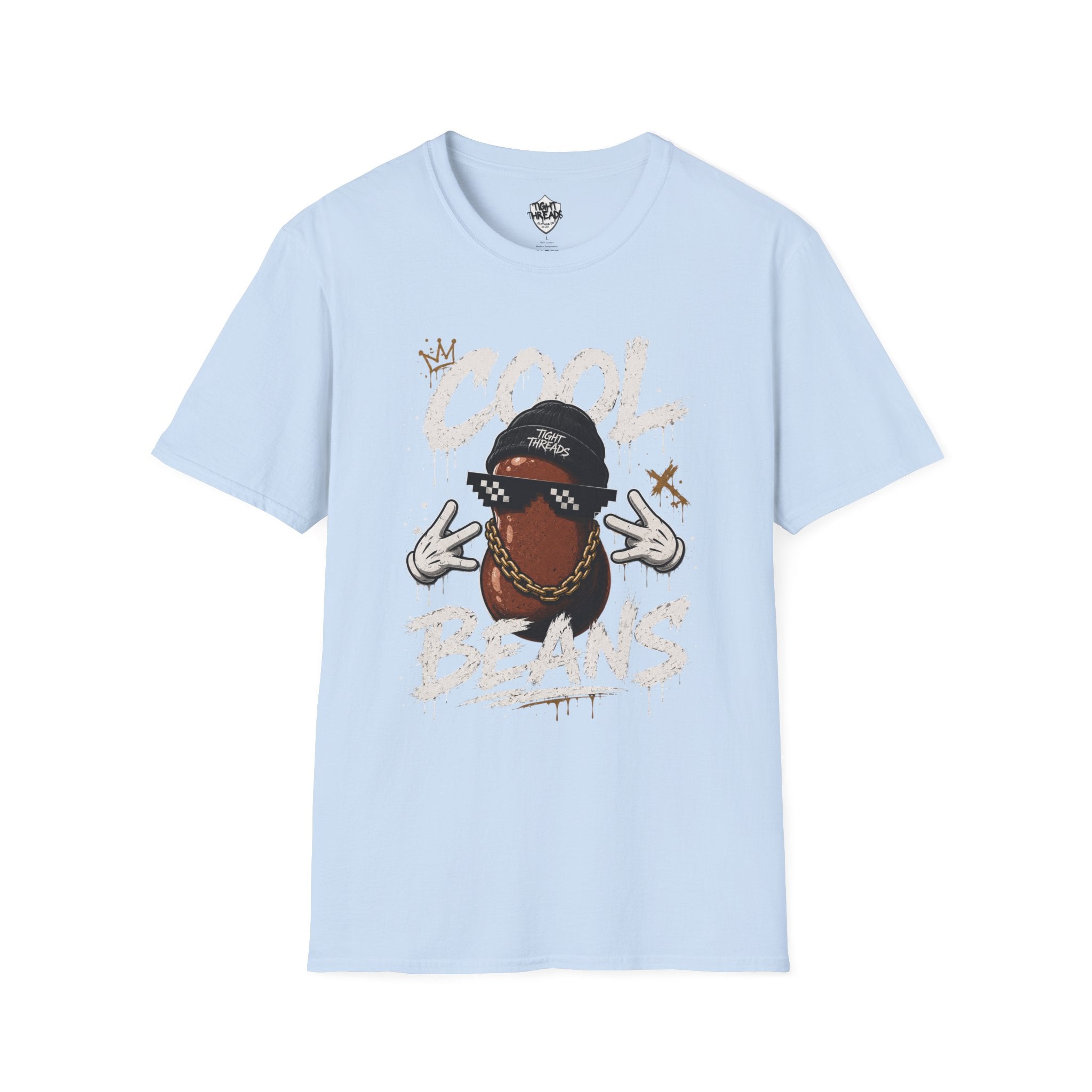 Cool Beans Graphic T-Shirt — Hipster Bean Cartoon Tee