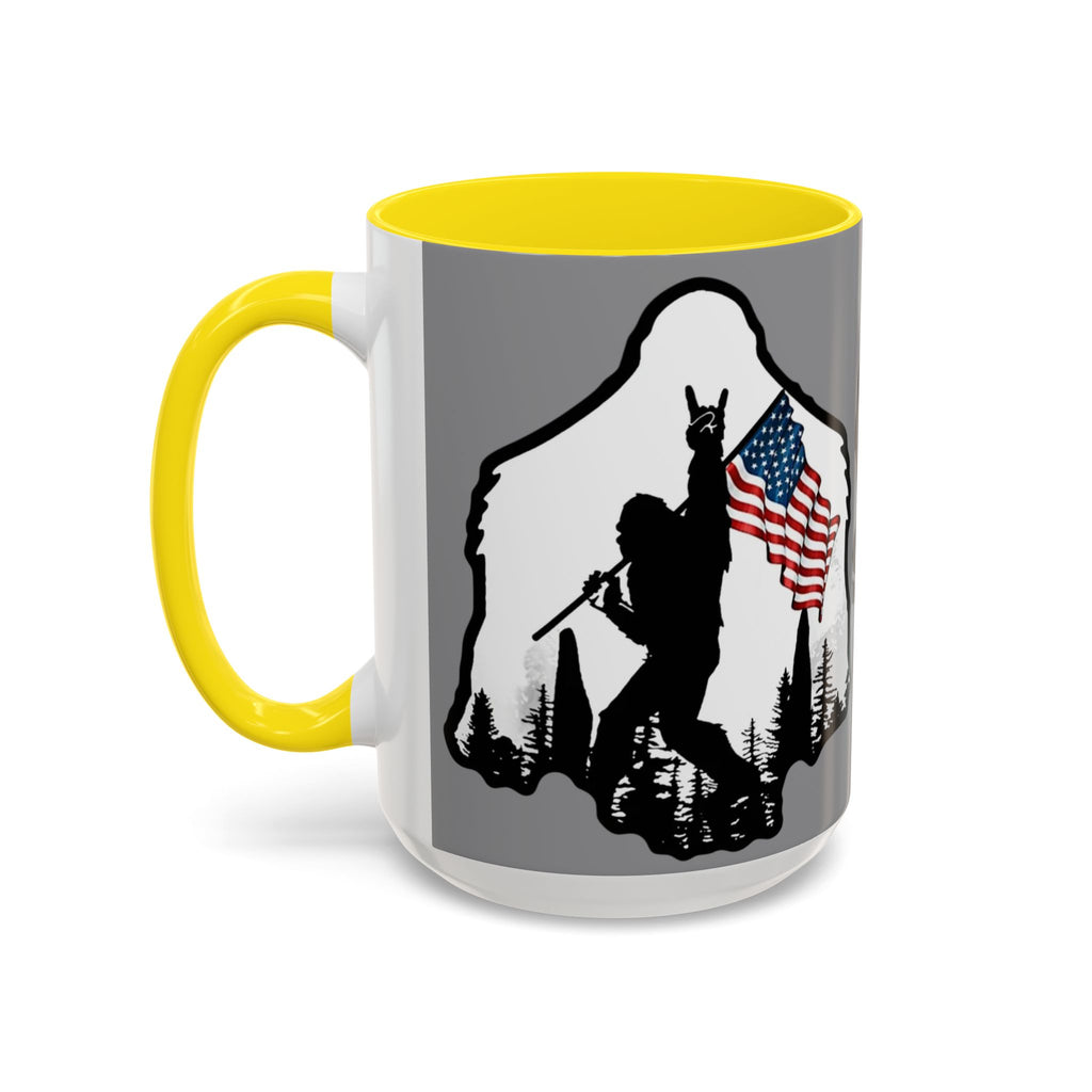 Gone Squatchin Patriotic Bigfoot Mug | Accent Coffee Mug
