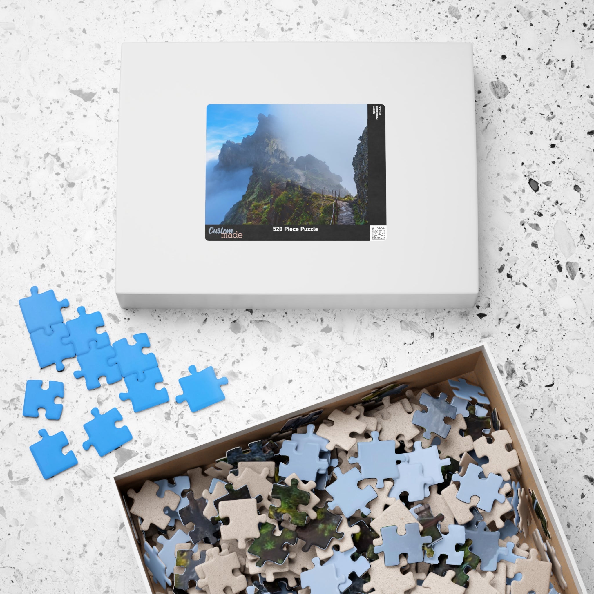 Misty Mountain Trail Puzzle | Scenic Landscape Jigsaw