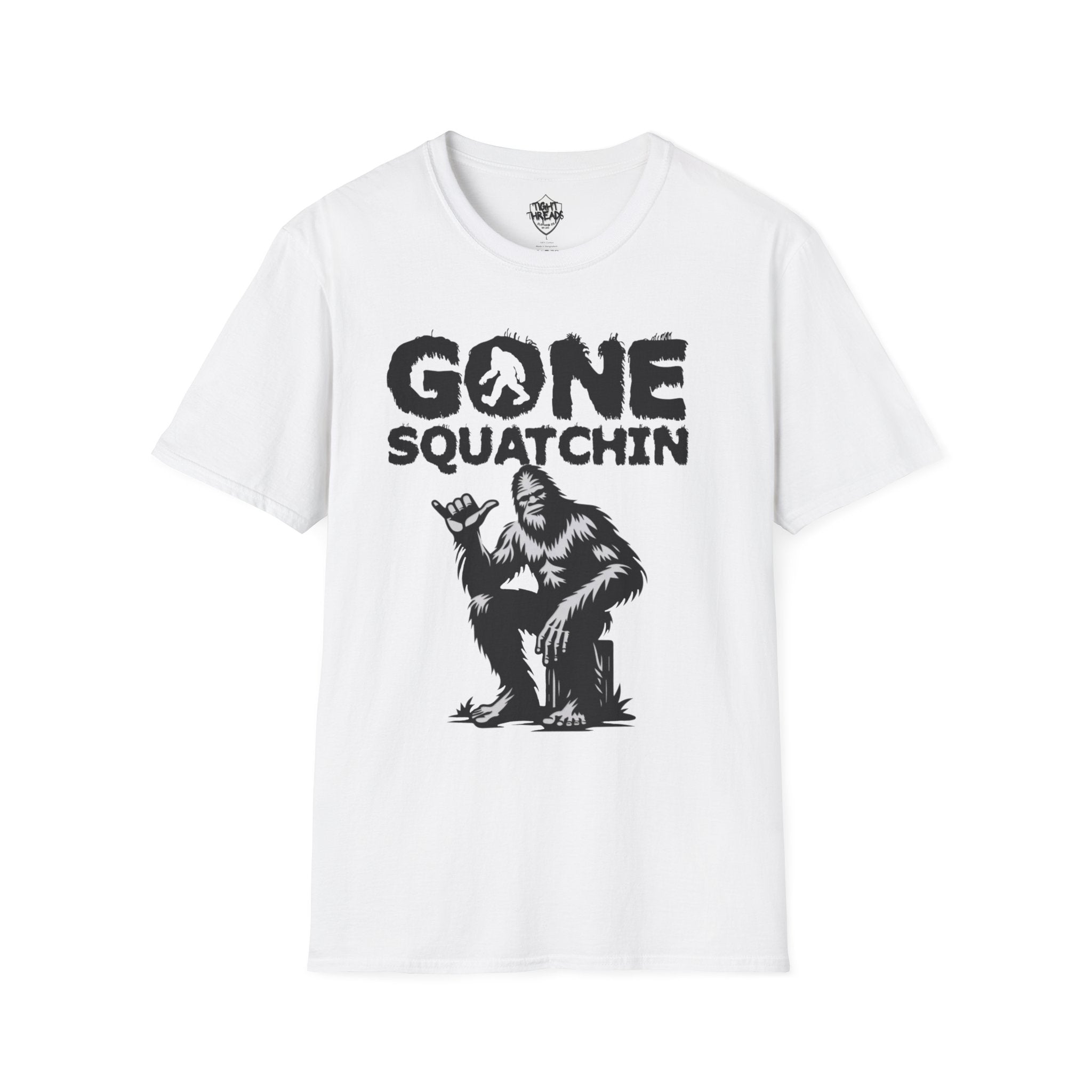 Gone Squatchin Bigfoot Graphic T-Shirt | Sasquatch Illustration