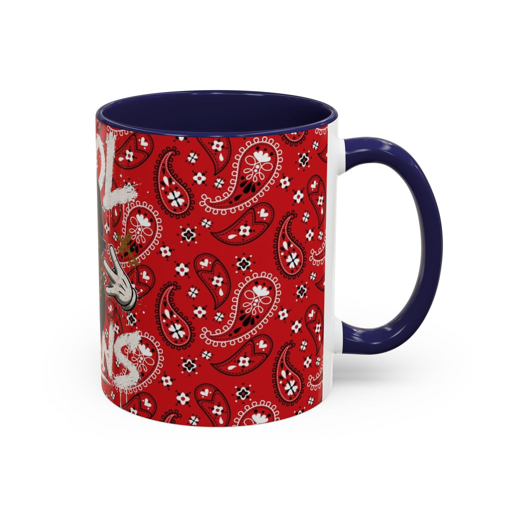 Cool Beans Mug | Red Bandana Coffee Cup, Hip-Hop Bean Graphic 11oz 15oz
