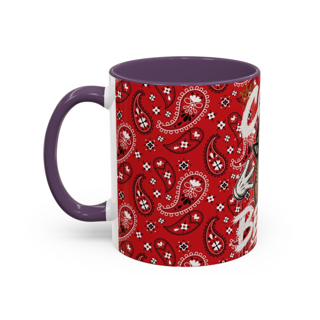 Cool Beans Mug | Red Bandana Coffee Cup, Hip-Hop Bean Graphic 11oz 15oz