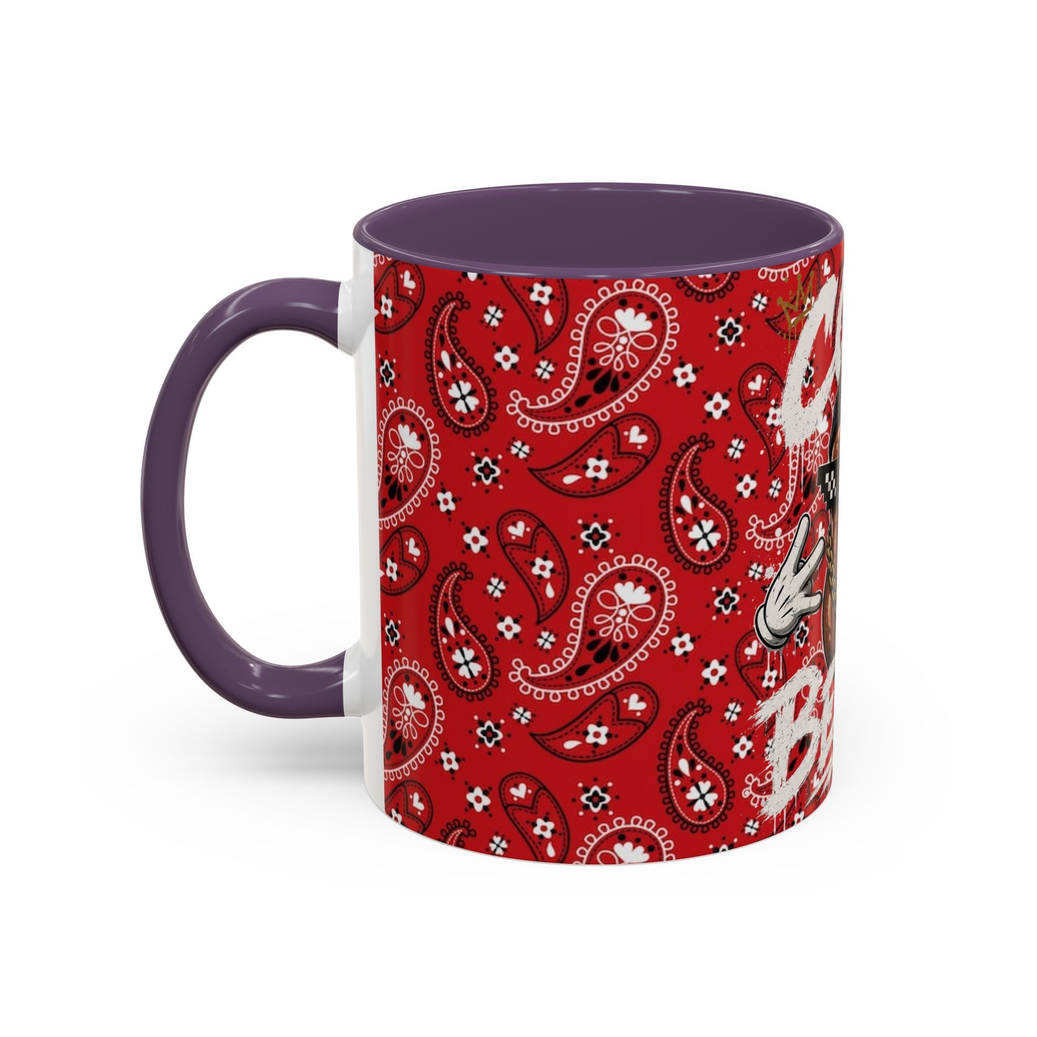 Cool Beans Mug | Red Bandana Coffee Cup, Hip-Hop Bean Graphic 11oz 15oz