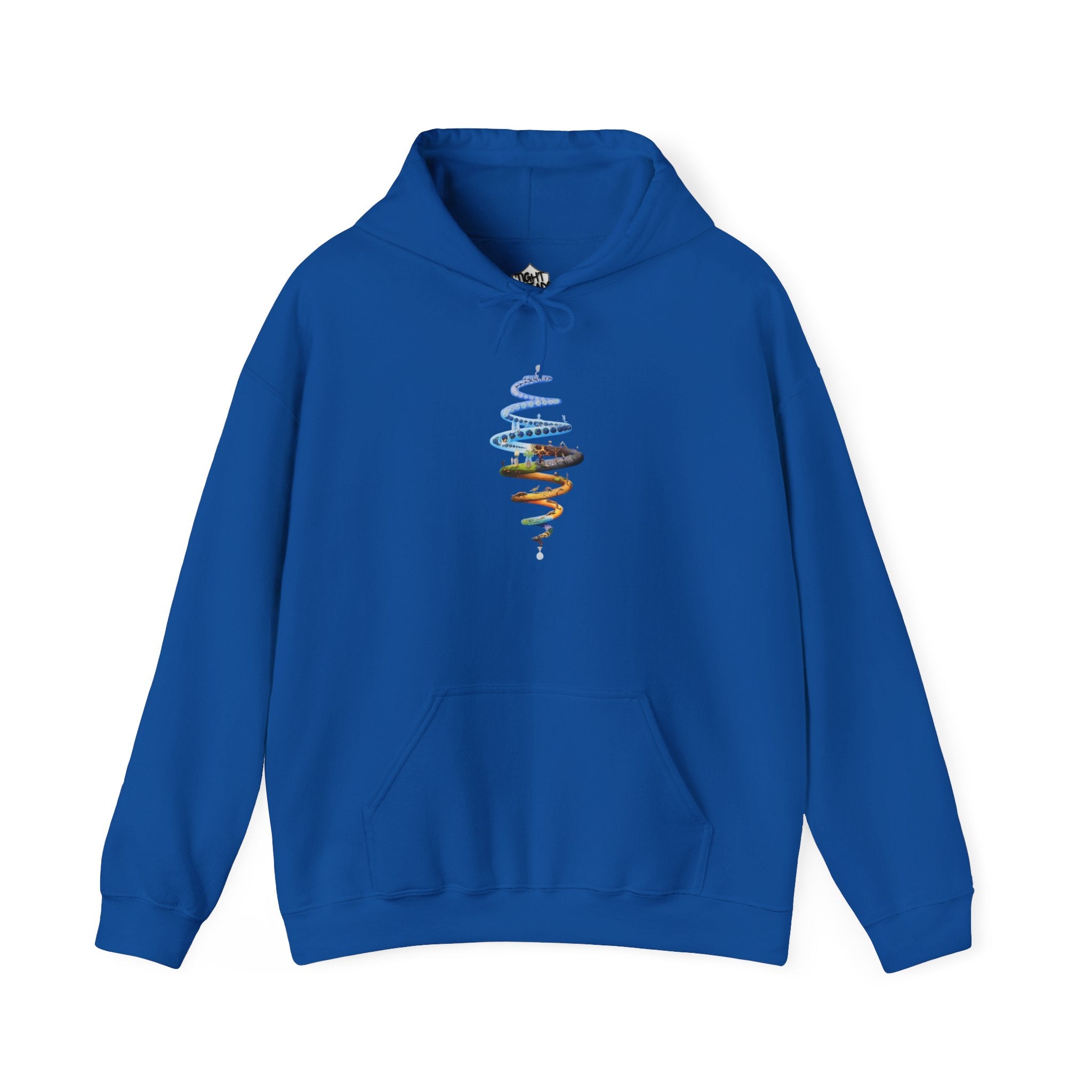 Spiral of Life Design Unisex Hoodie, Cozy Fashion, Perfect for Casual Wear, Gift for Friends, Great for Festivals