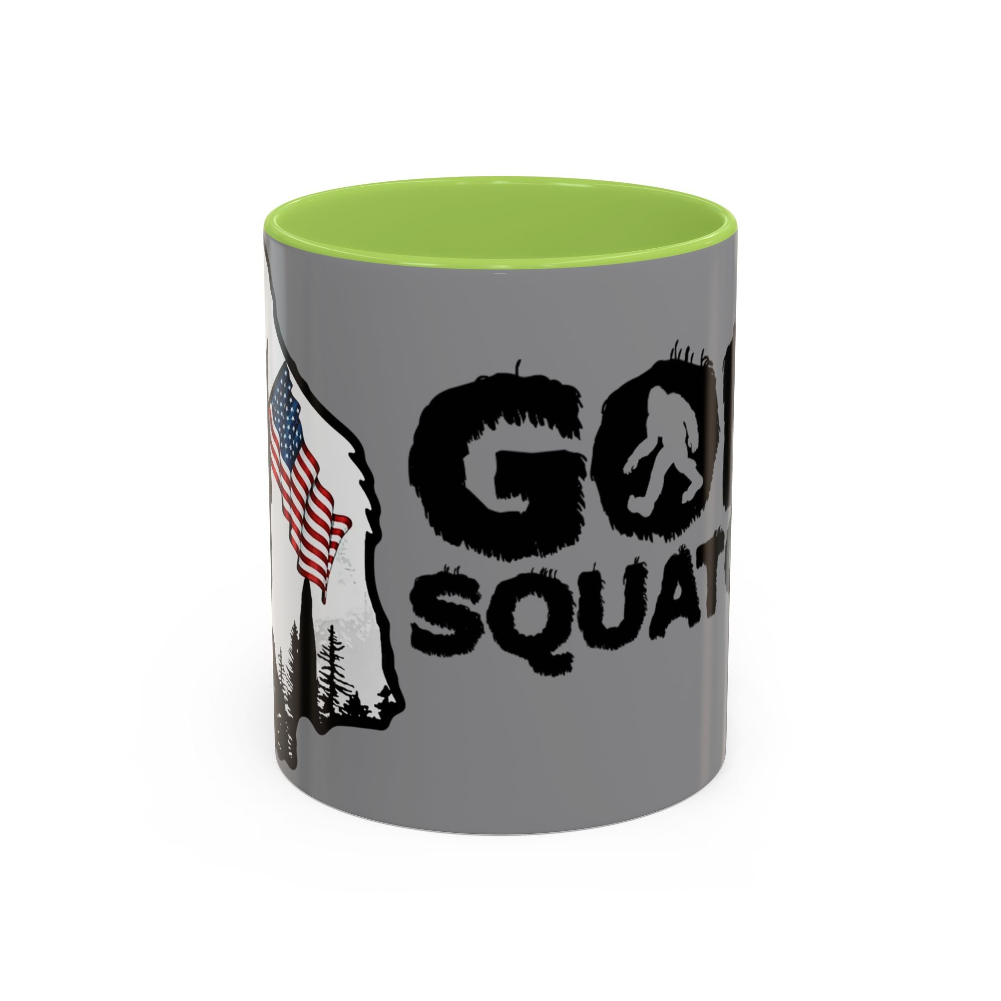 Gone Squatchin Patriotic Bigfoot Mug | Accent Coffee Mug