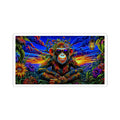 Psychedelic Monkey Kiss-Cut Stickers Funky Laptop Decals, Colorful Water Bottle Stickers, Unique Wall Art, Monkey Lover Gifts