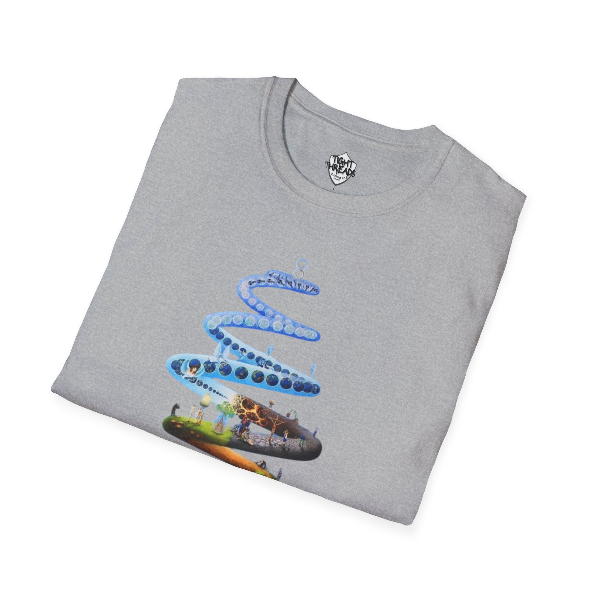 Spiral Life Unisex T-Shirt - Inspirational Design for Nature Lovers, Gift for Birthdays, Earth Day, Chill Vibes, Casual Wear, Graphic Tee
