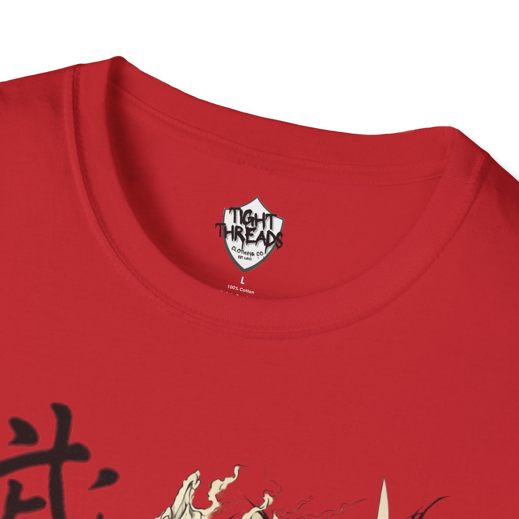 Oni Samurai Bushido Graphic Tee, Unisex Softstyle T-Shirt, Streetwear Style Urban Outfit