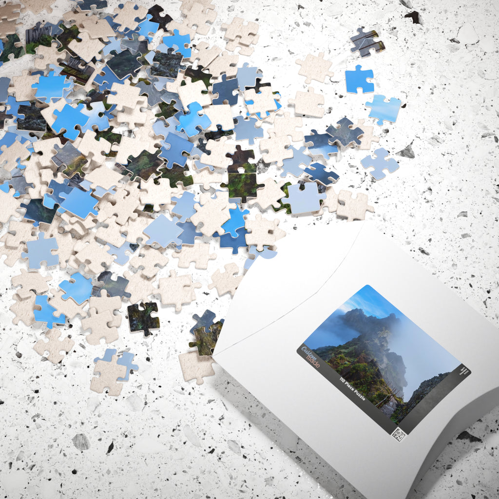 Misty Mountain Trail Puzzle | Scenic Landscape Jigsaw