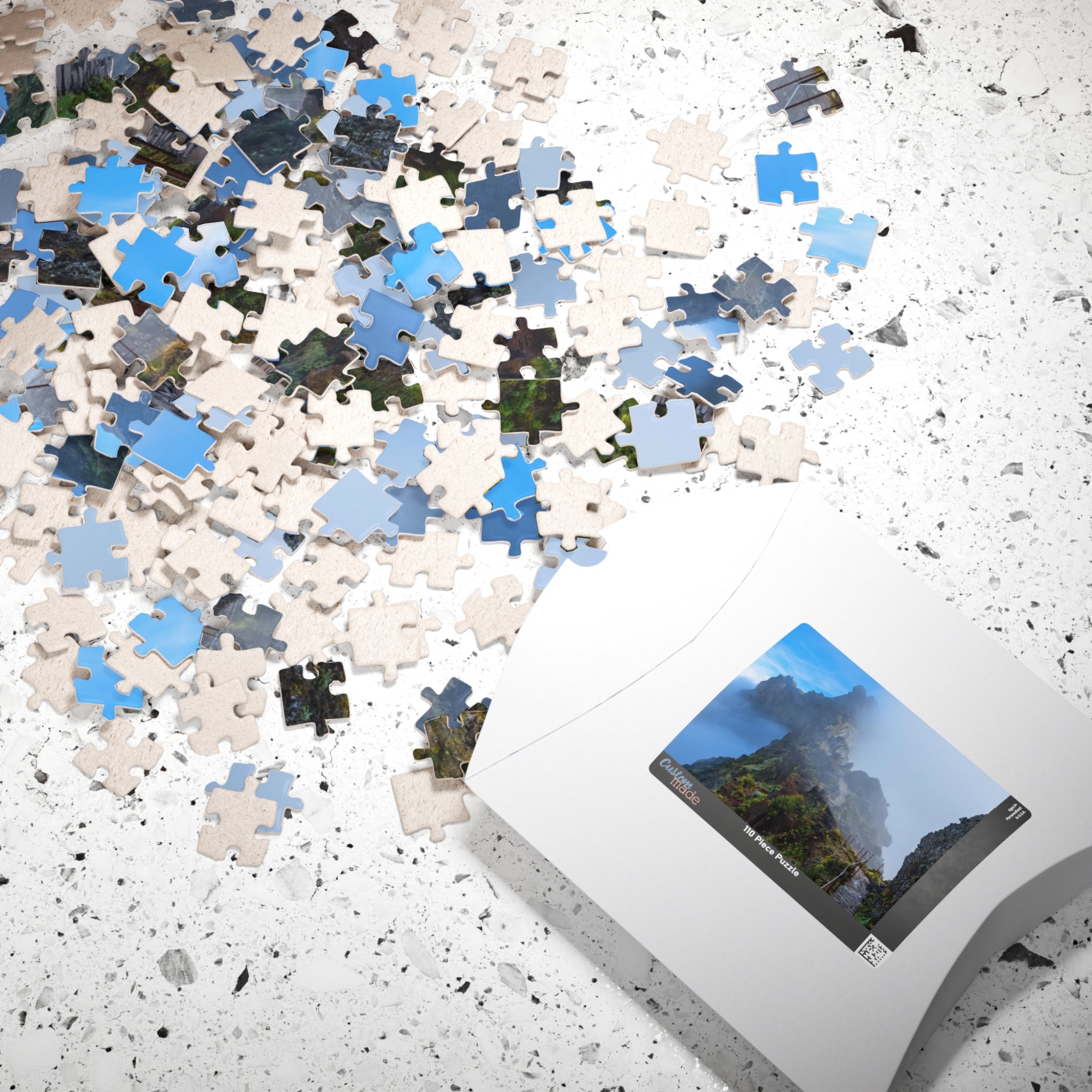 Misty Mountain Trail Puzzle | Scenic Landscape Jigsaw