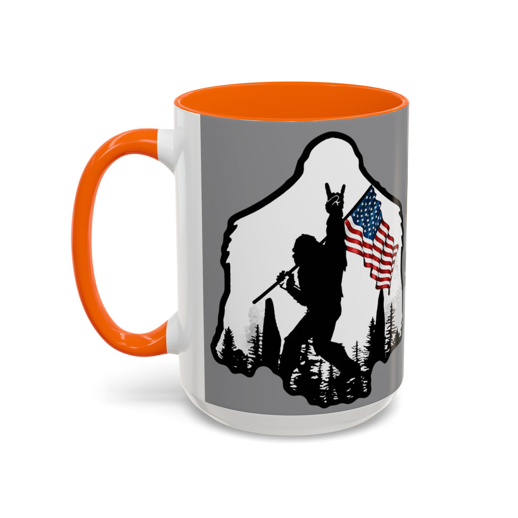 Gone Squatchin Patriotic Bigfoot Mug | Accent Coffee Mug