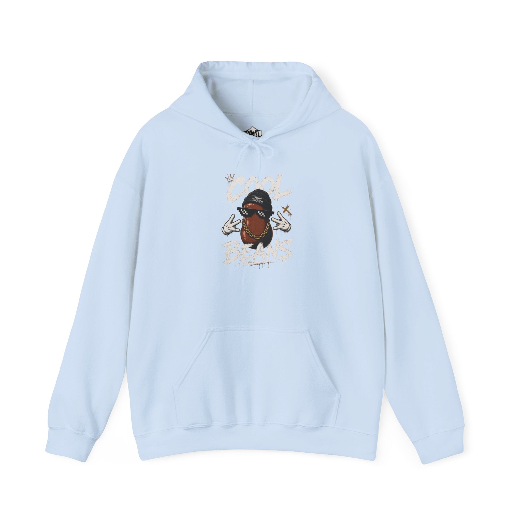 Cool Beans Hoodie — Funny Cartoon Coffee Bean Graphic Pullover