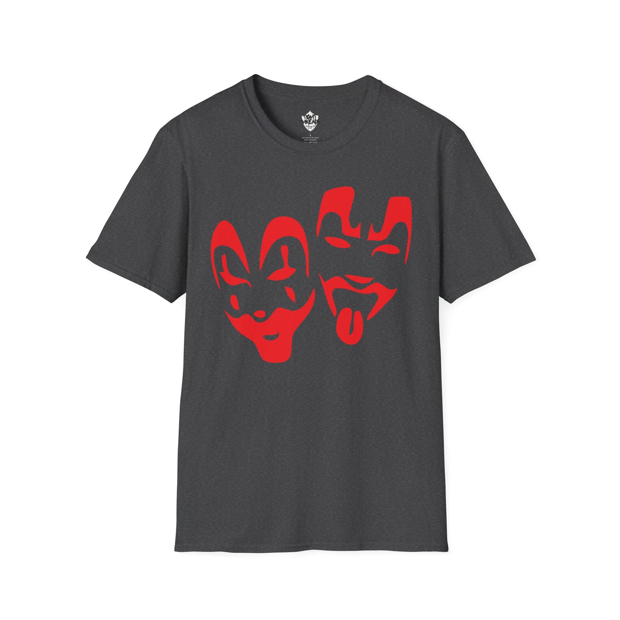 Red Juggalo Faces T-Shirt | Clown Theater Graphic