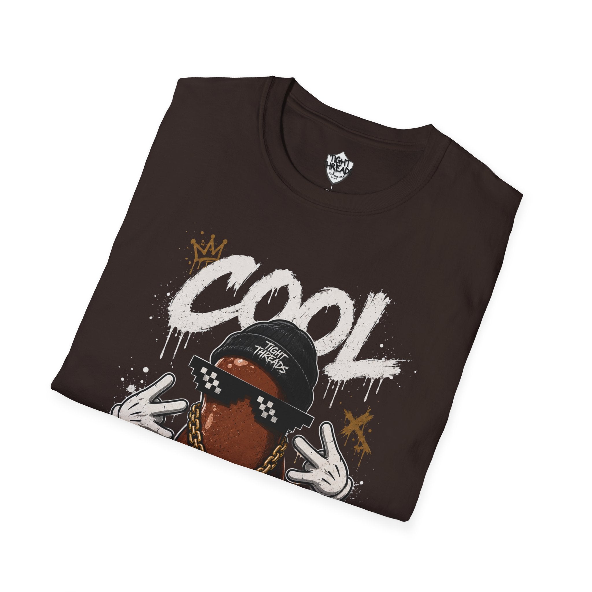 Cool Beans Graphic T-Shirt — Hipster Bean Cartoon Tee