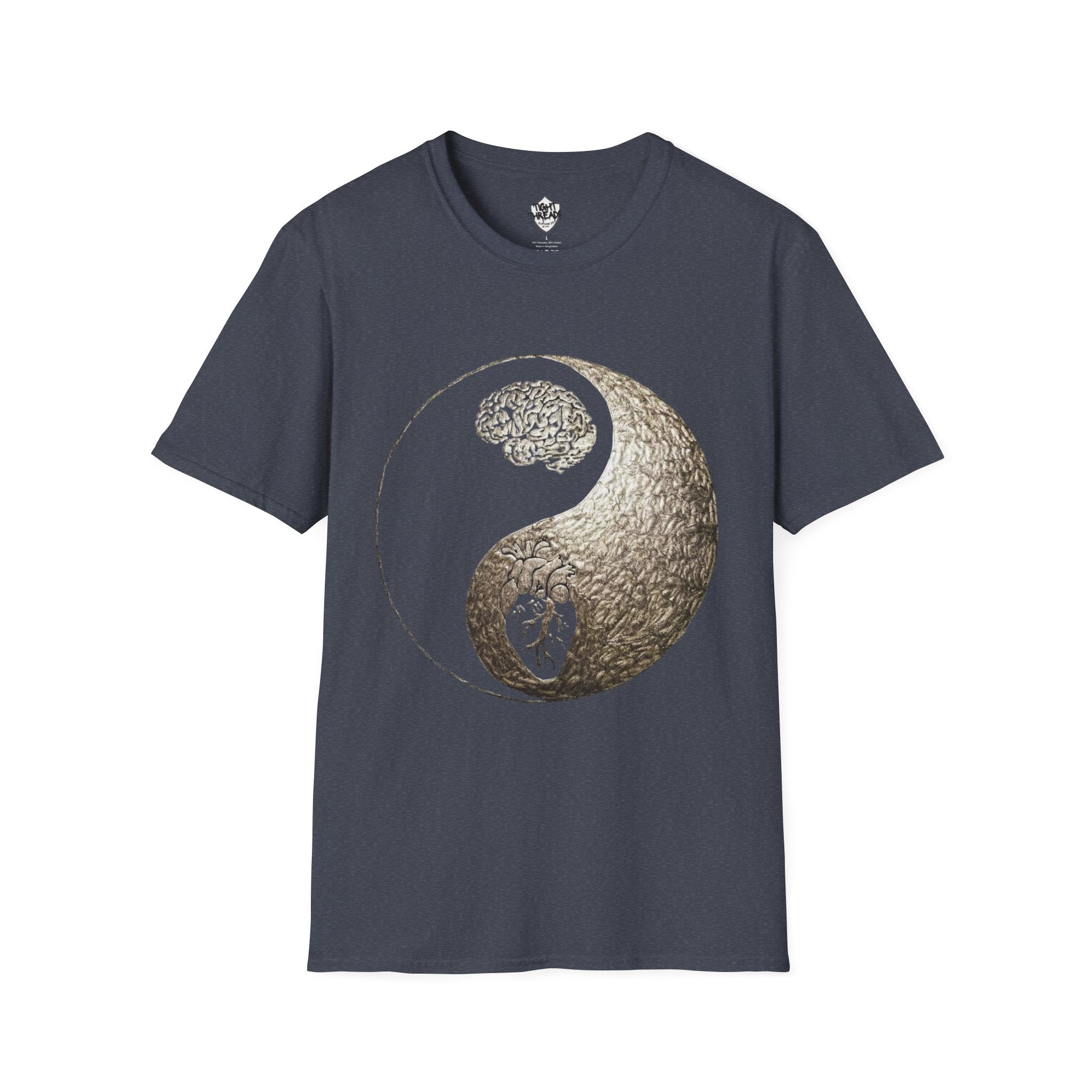 Yin Yang Mind over Matter Tee, Unisex T-Shirt for Mindfulness, Gift for Yoga Lovers, Boho Style, Casual Wear, Spiritual Design