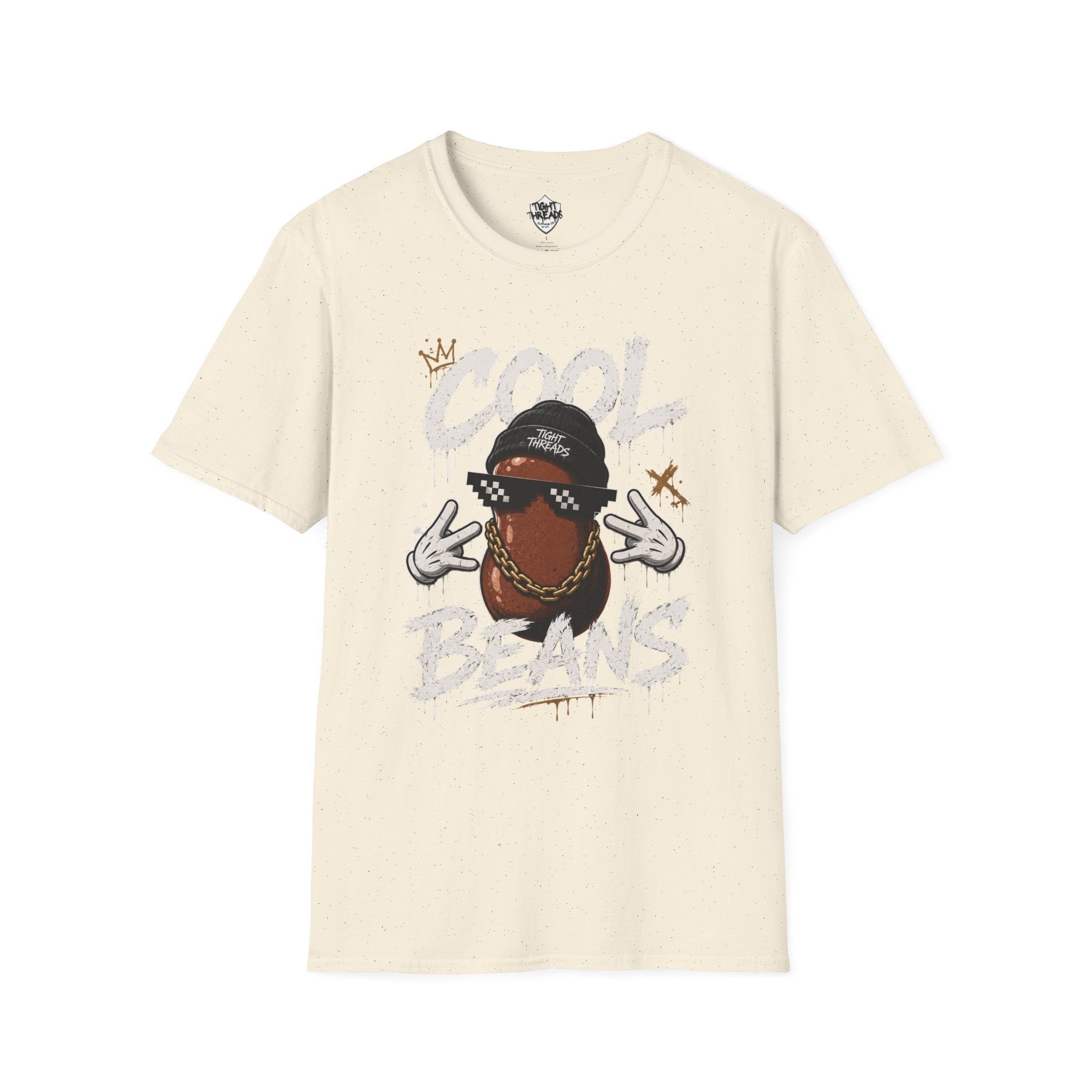Cool Beans Graphic T-Shirt — Hipster Bean Cartoon Tee