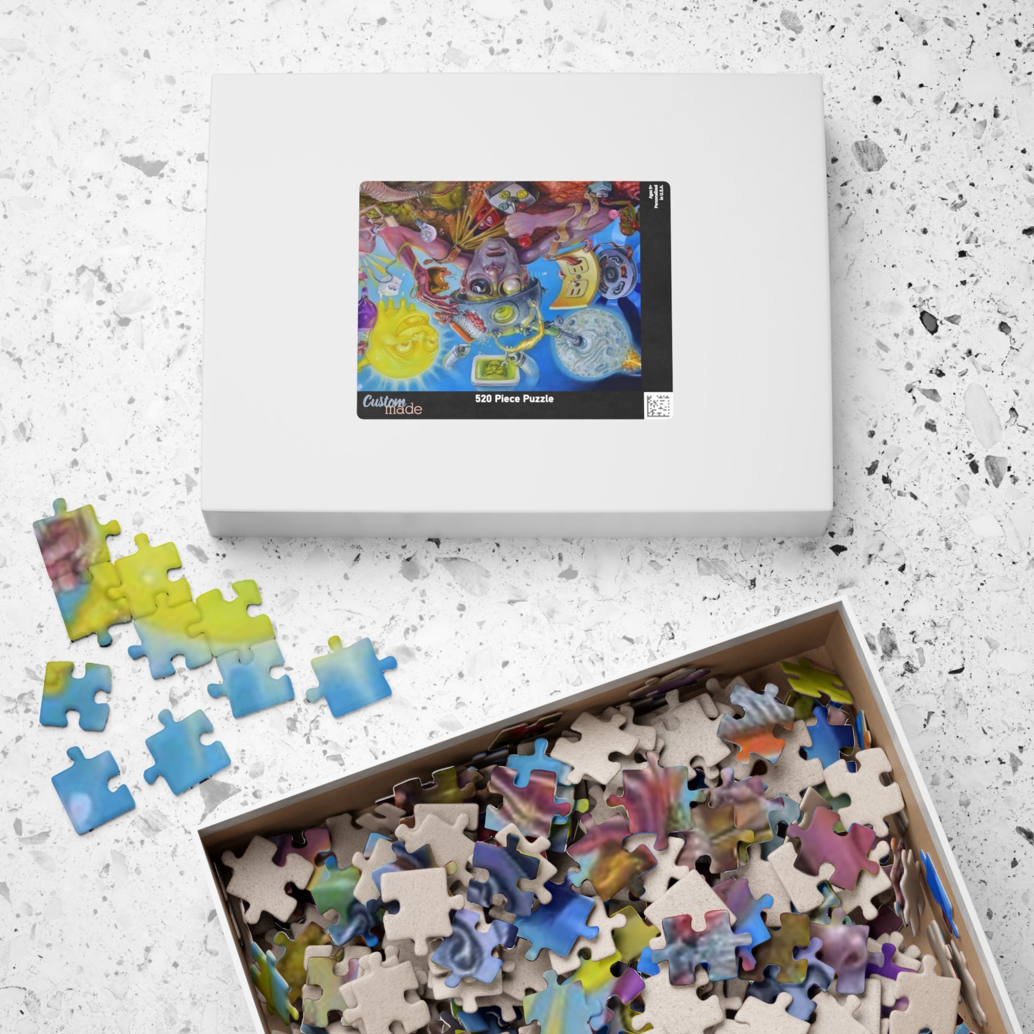 Surreal Cosmic Collage Puzzle 520-piece