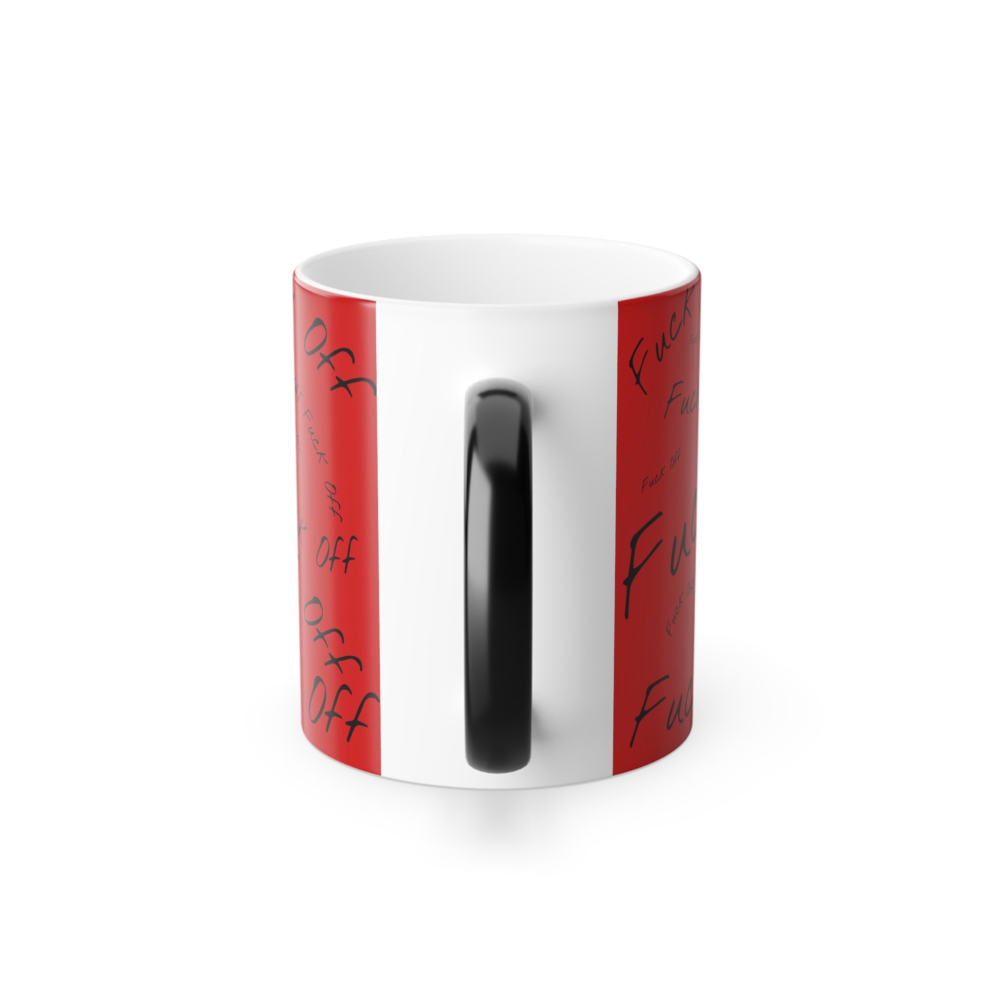 Middle Finger F*ck You Color Morphing Mug, 11oz | Heat Reveal Coffee Cup
