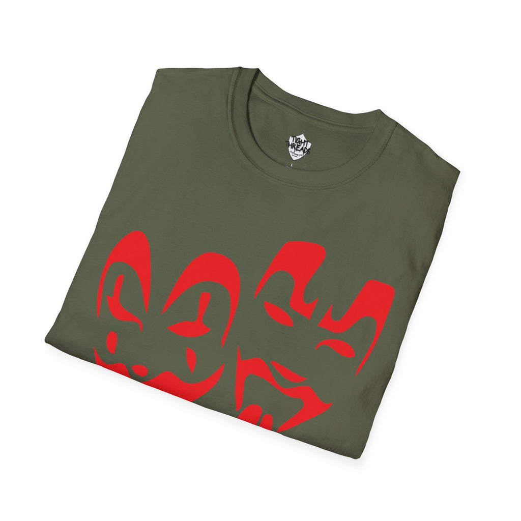 Red Juggalo Faces T-Shirt | Clown Theater Graphic