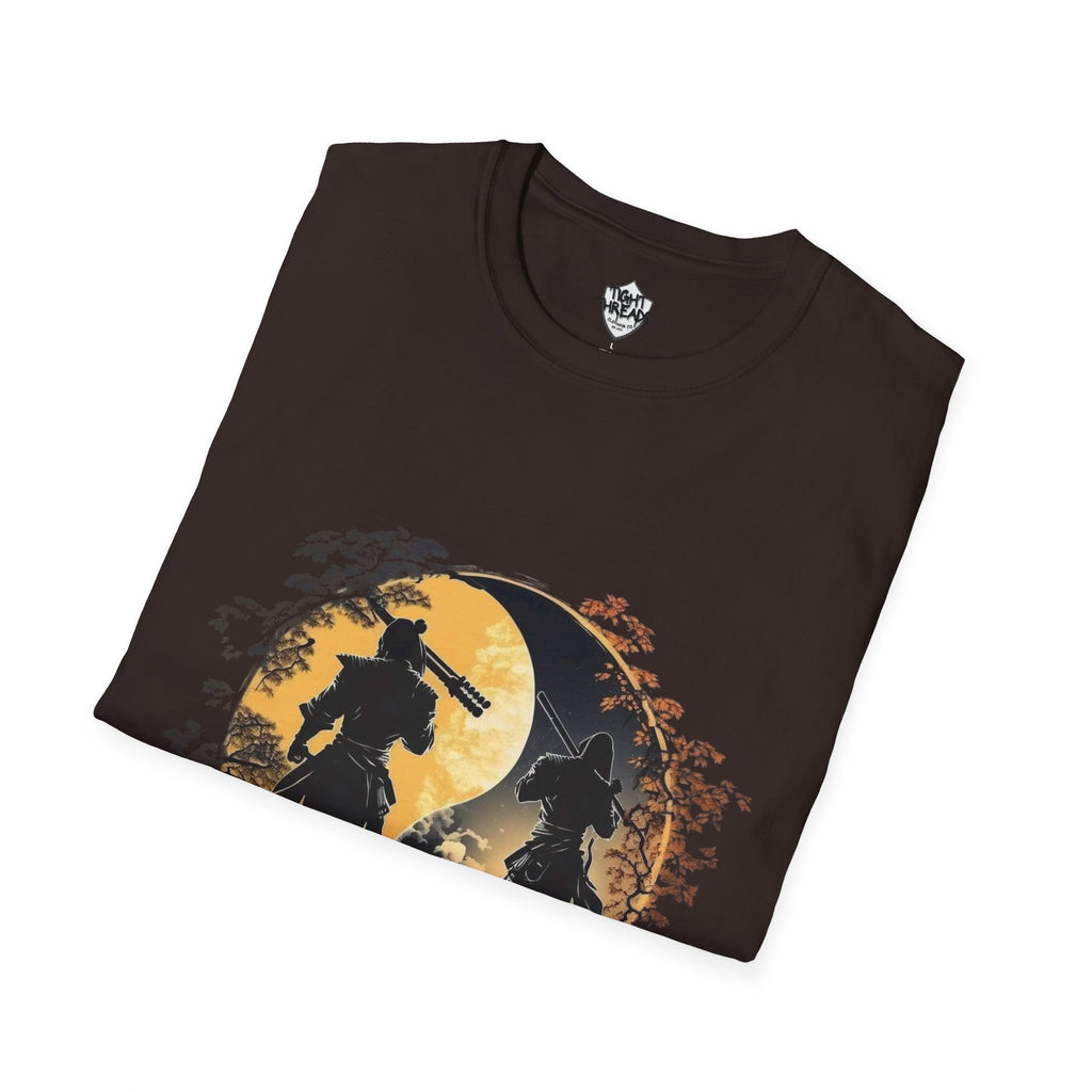 Yin Yang Samurai unisex style T-Shirt, Men and Women T-Shirt, durable and smooth fabric, casual wear.