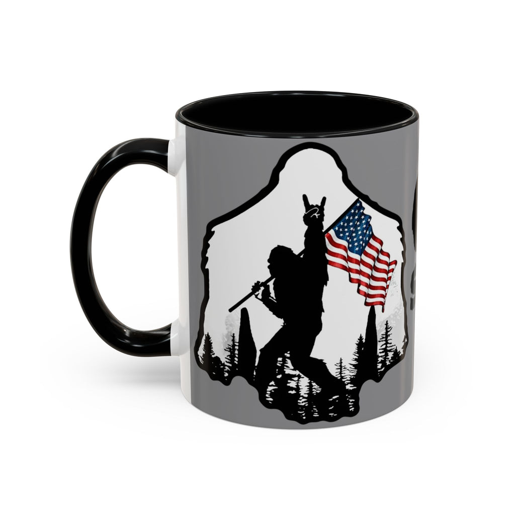 Gone Squatchin Patriotic Bigfoot Mug | Accent Coffee Mug